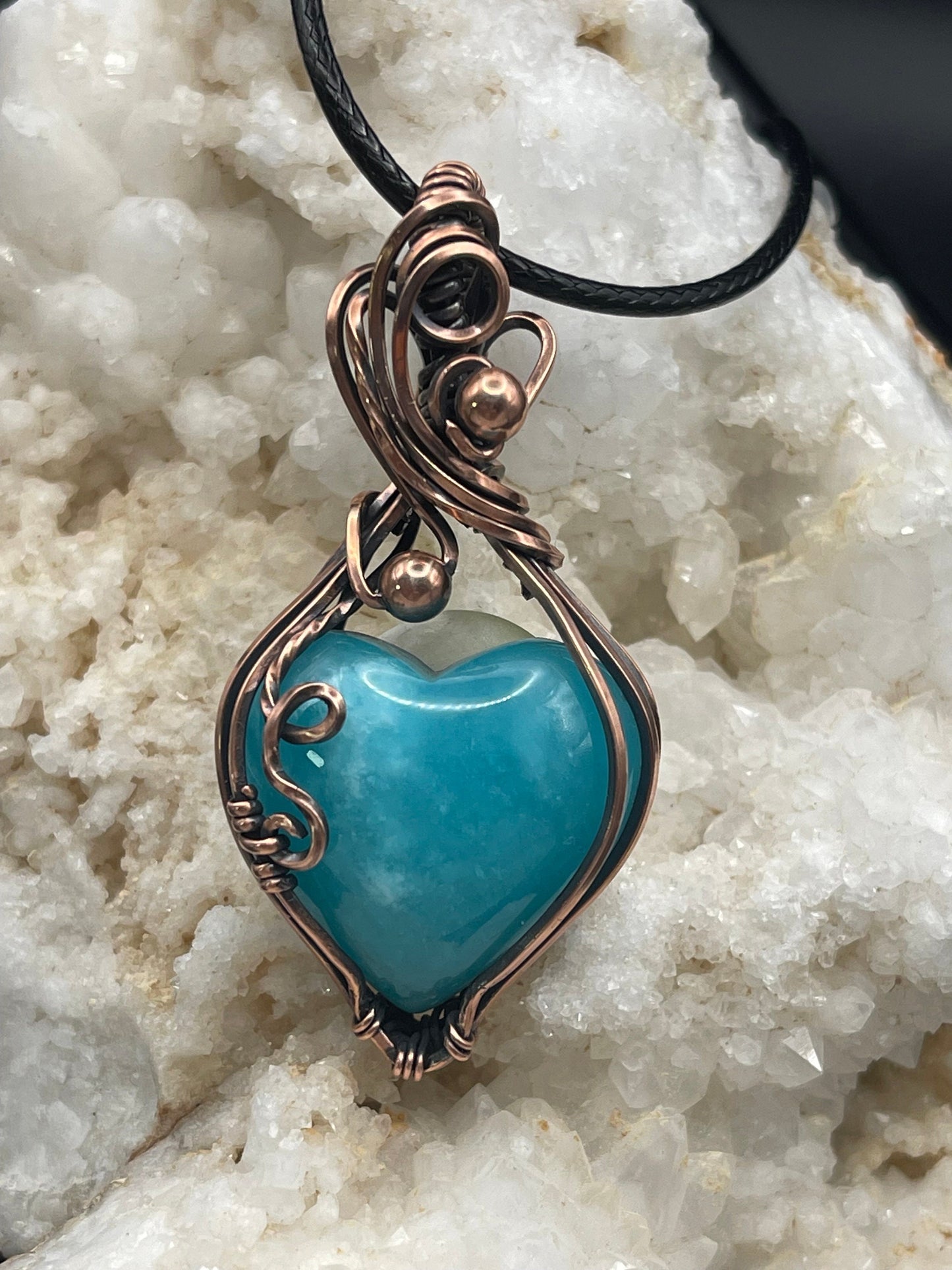 Amazonite pendant necklace