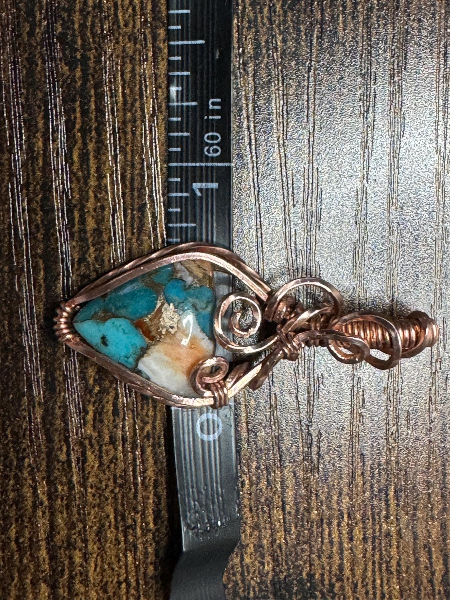 Spiny Turquoise pendant necklace