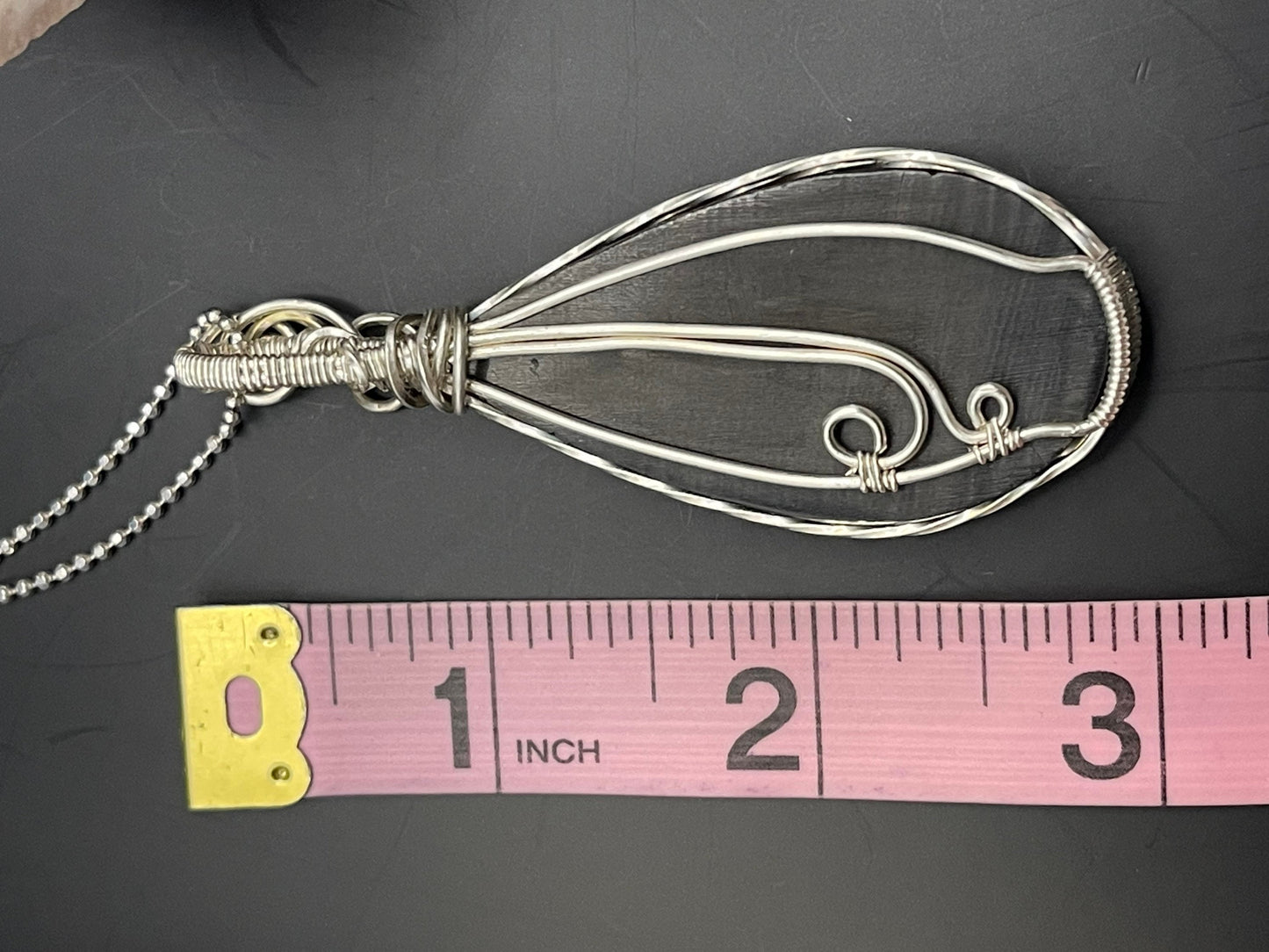 Carved Buffalo horn pendant necklace