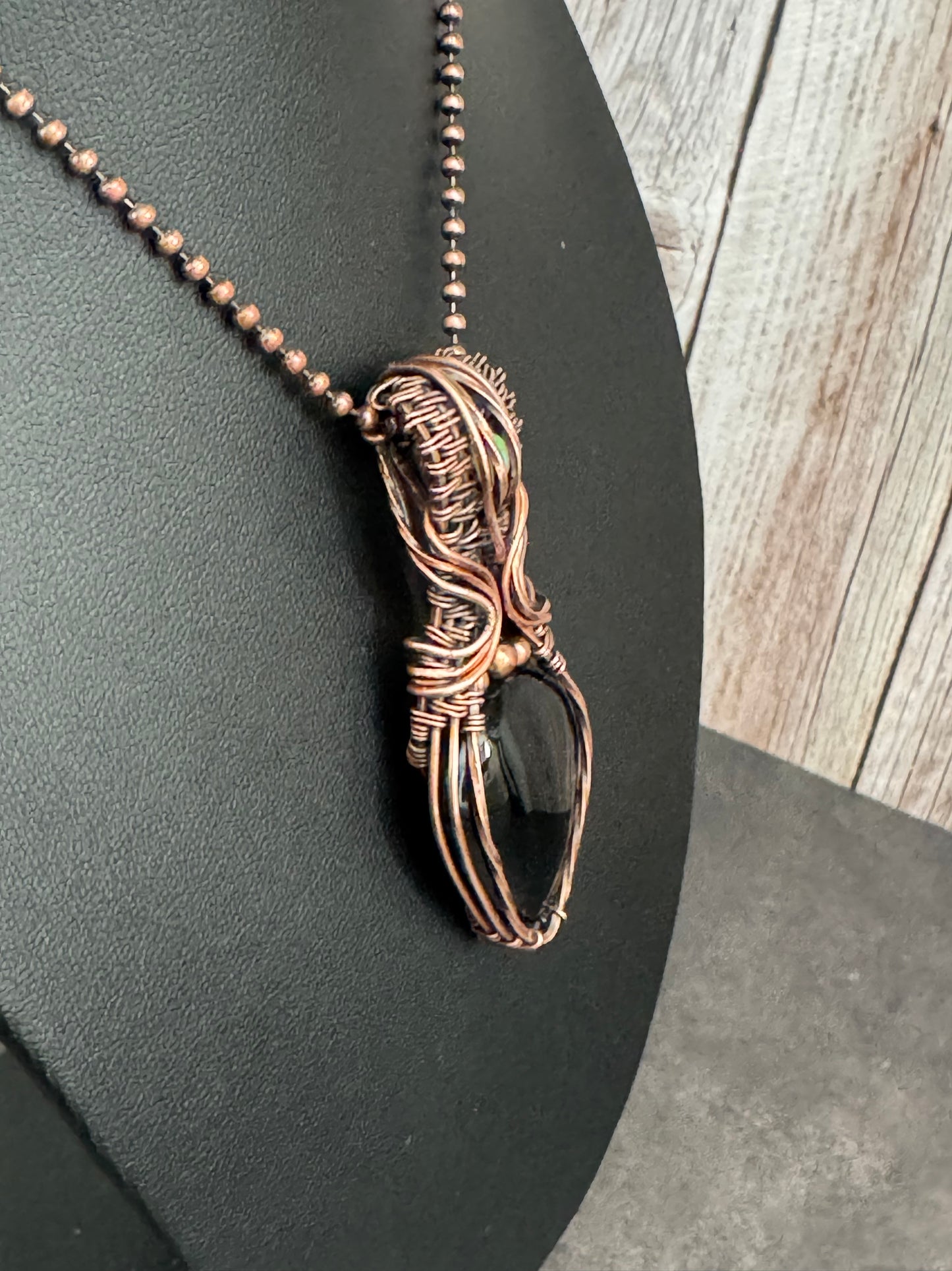 Onyx gemstone pendant necklace