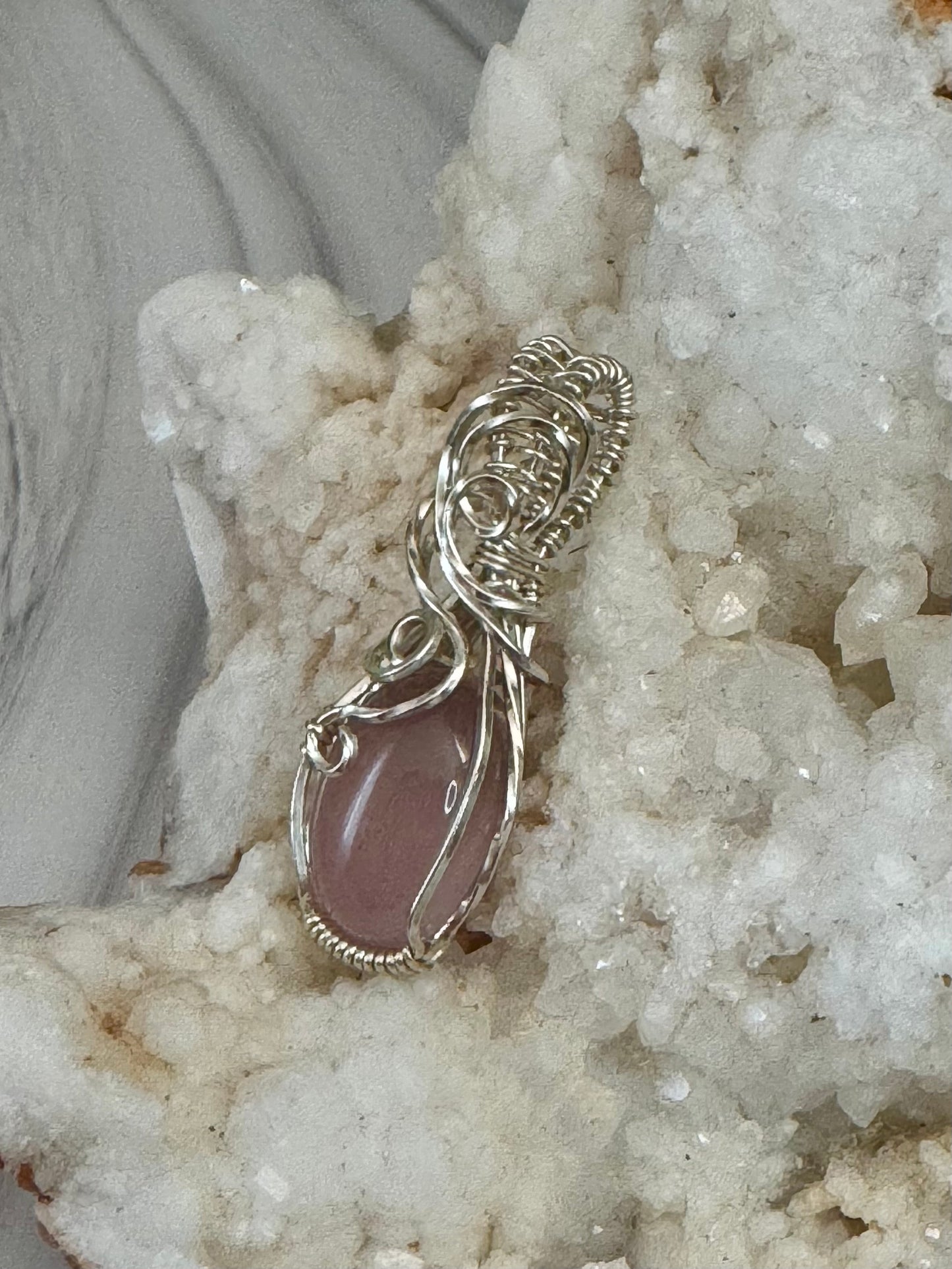 Pink Chalcedony pendant