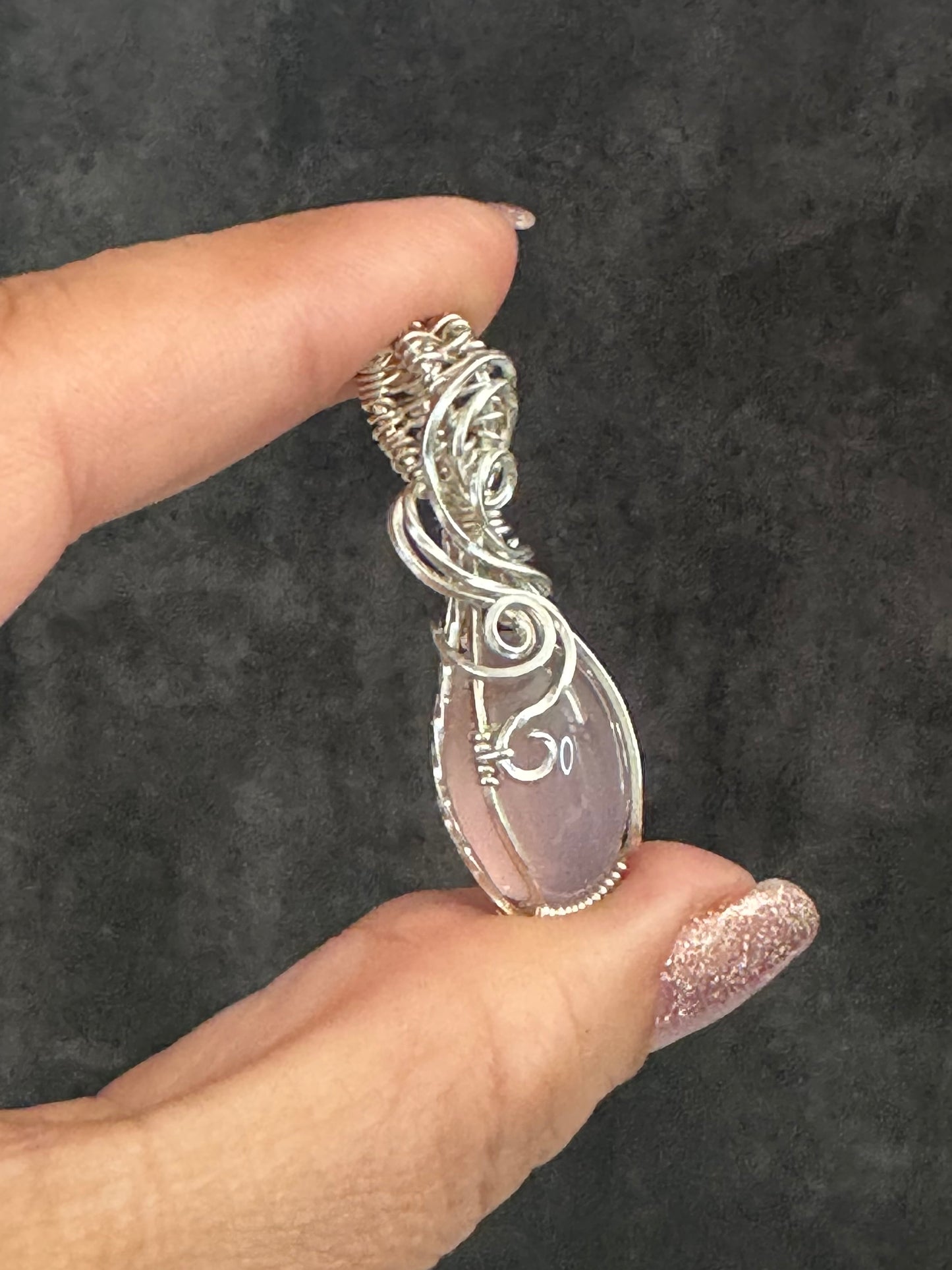 Pink Chalcedony pendant