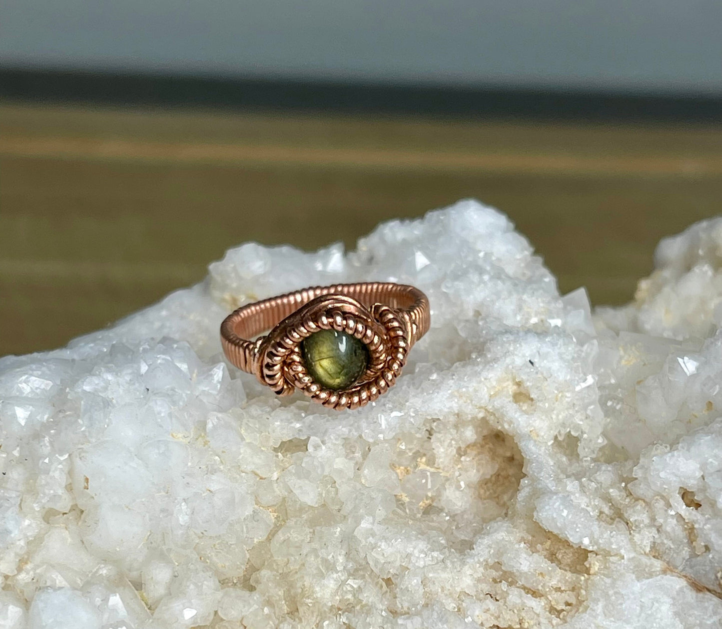 Labradorite Gemstone ring