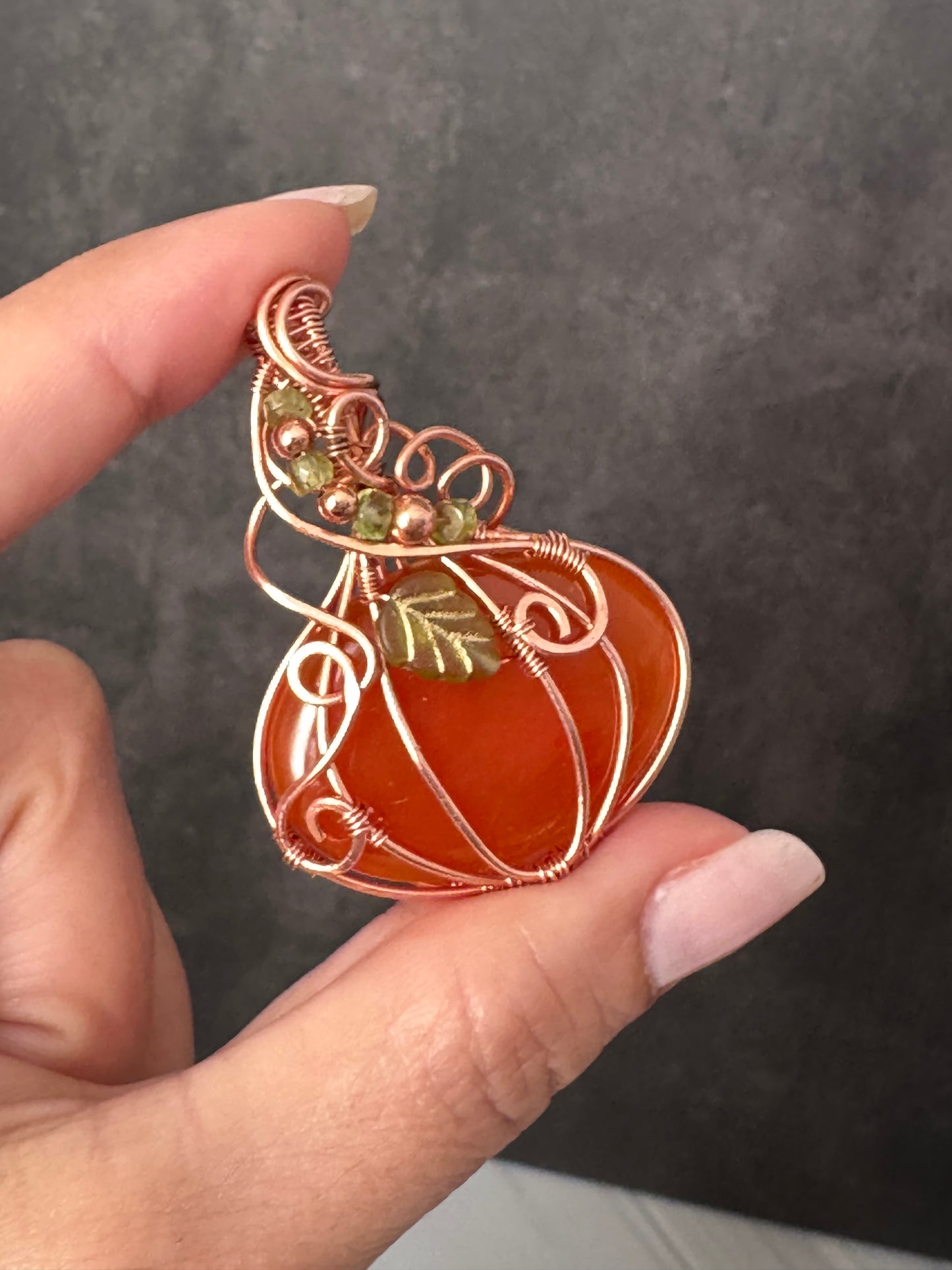 Carnelian pumpkin