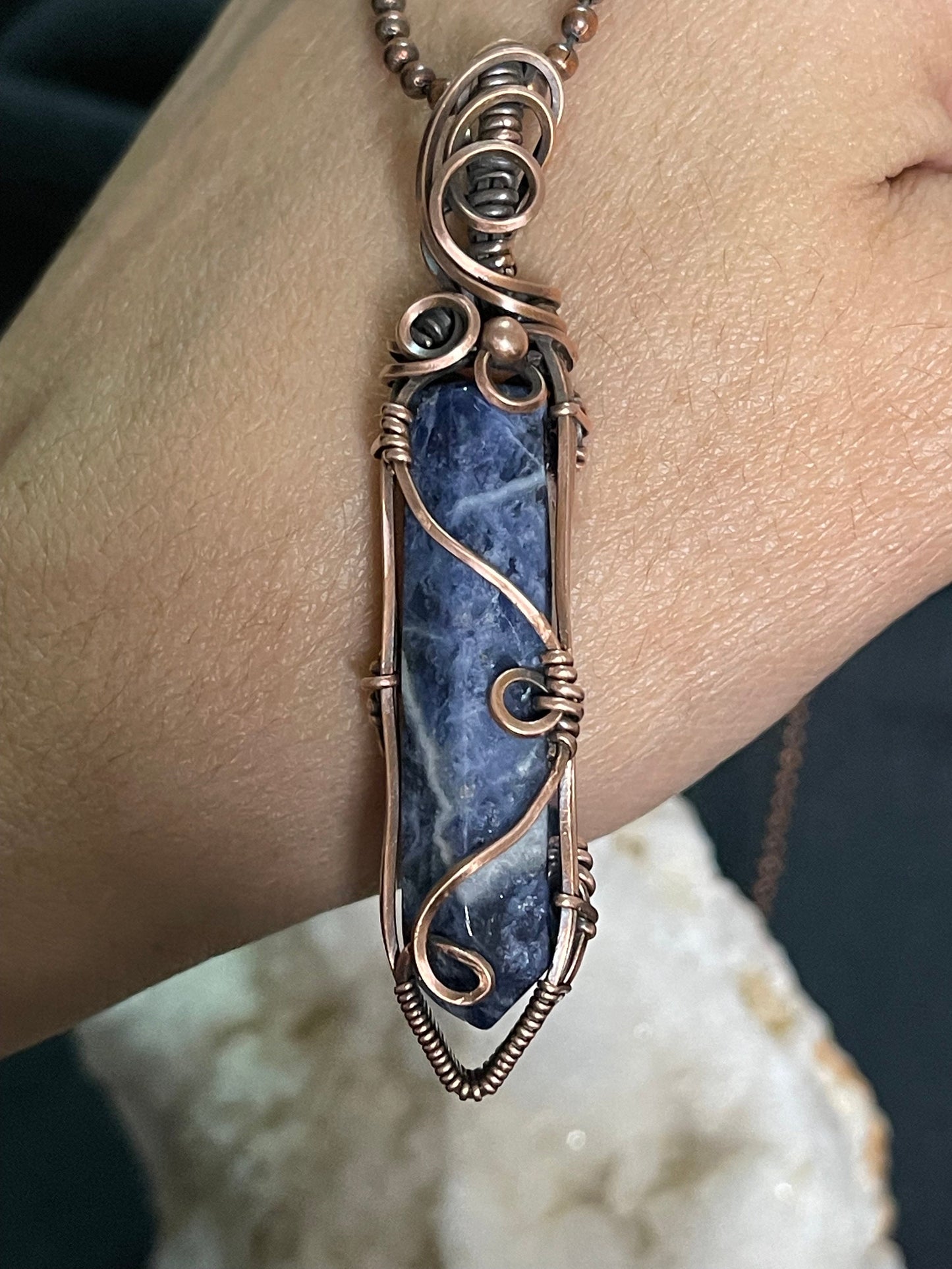 Sodalite pendant necklace