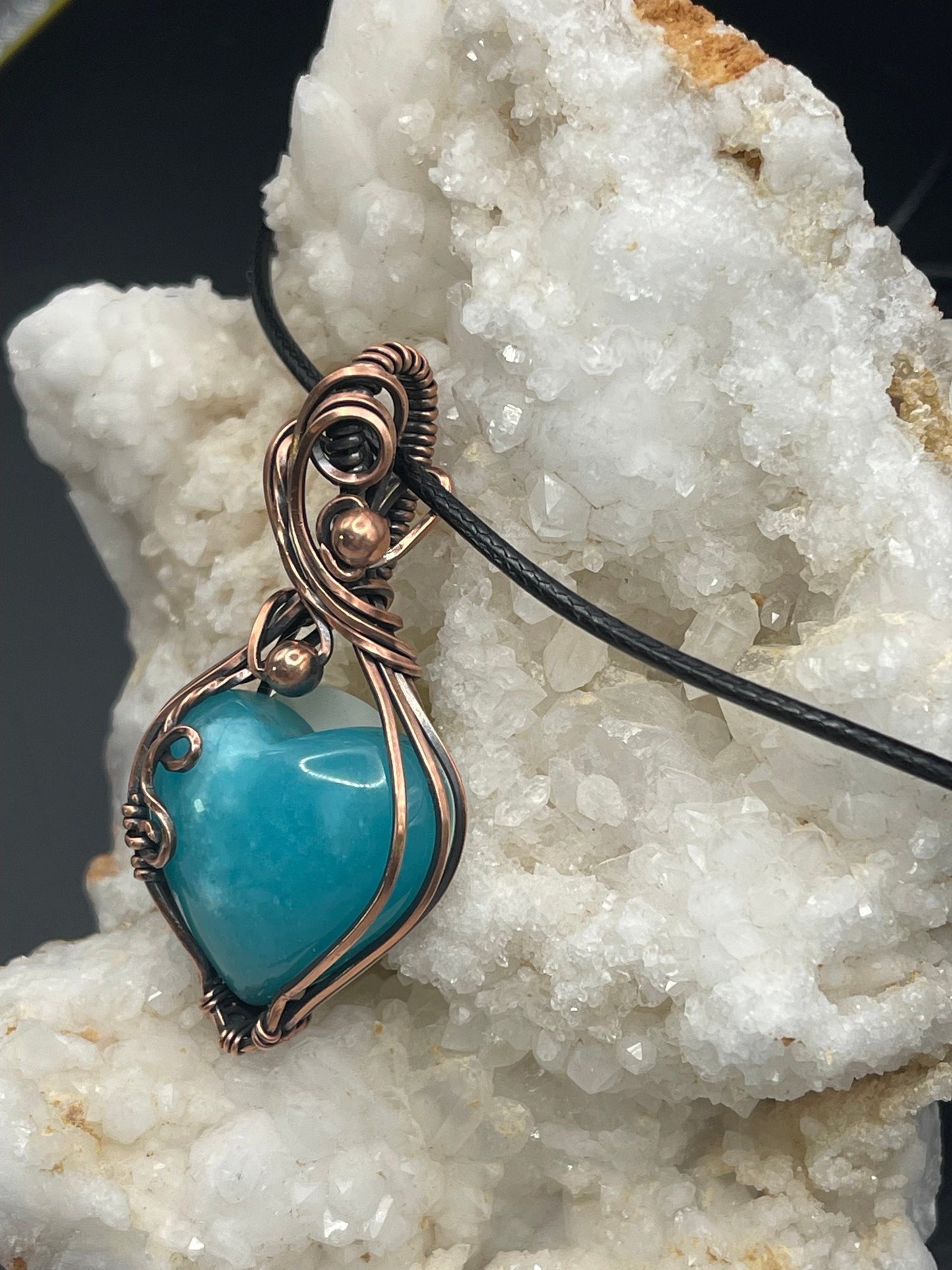 Amazonite pendant necklace