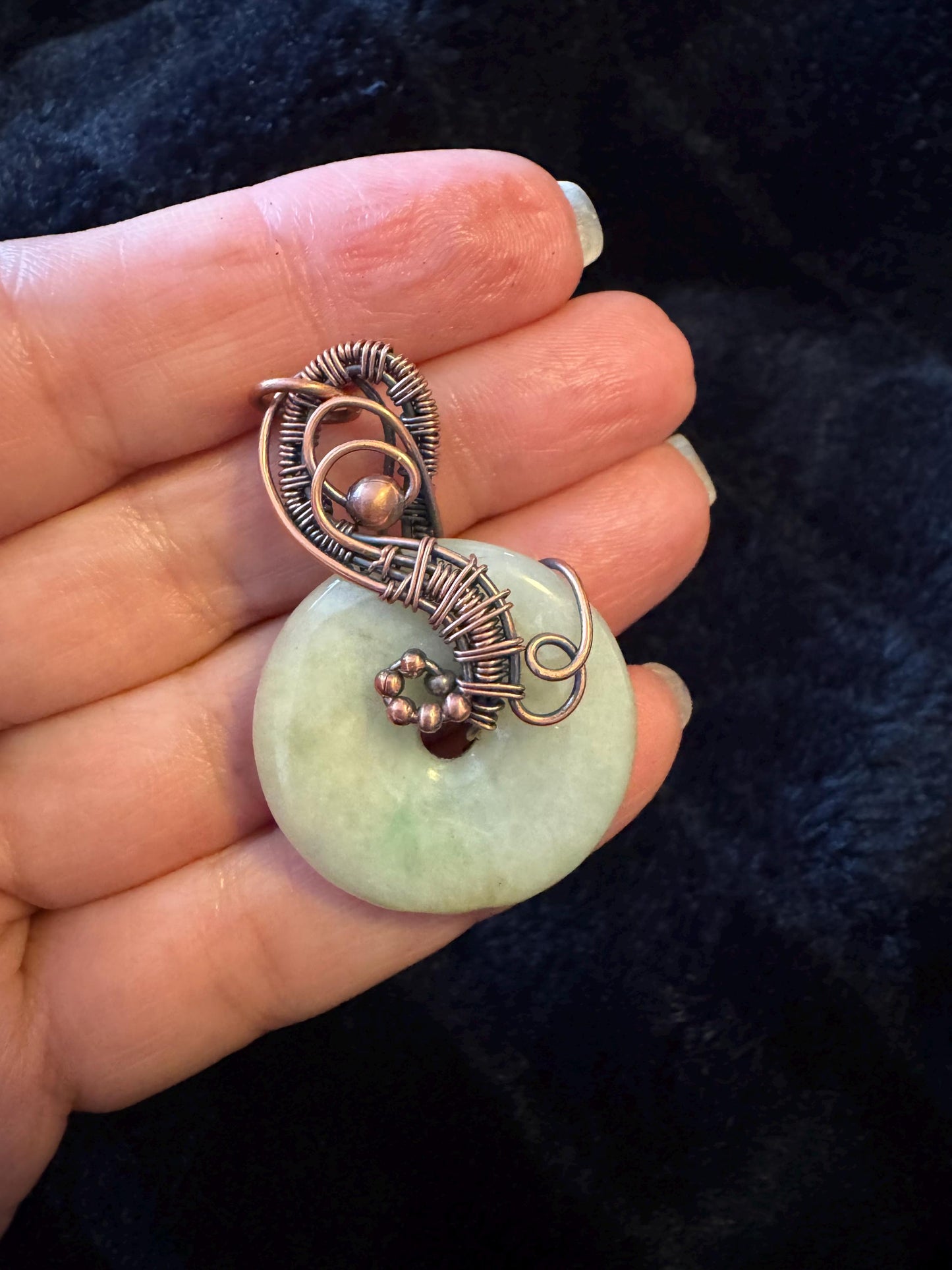 Jade pendant necklace