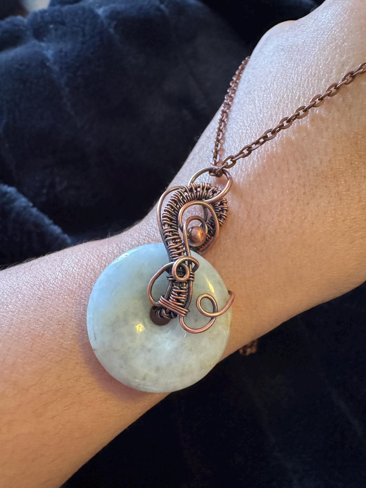 Jade pendant necklace