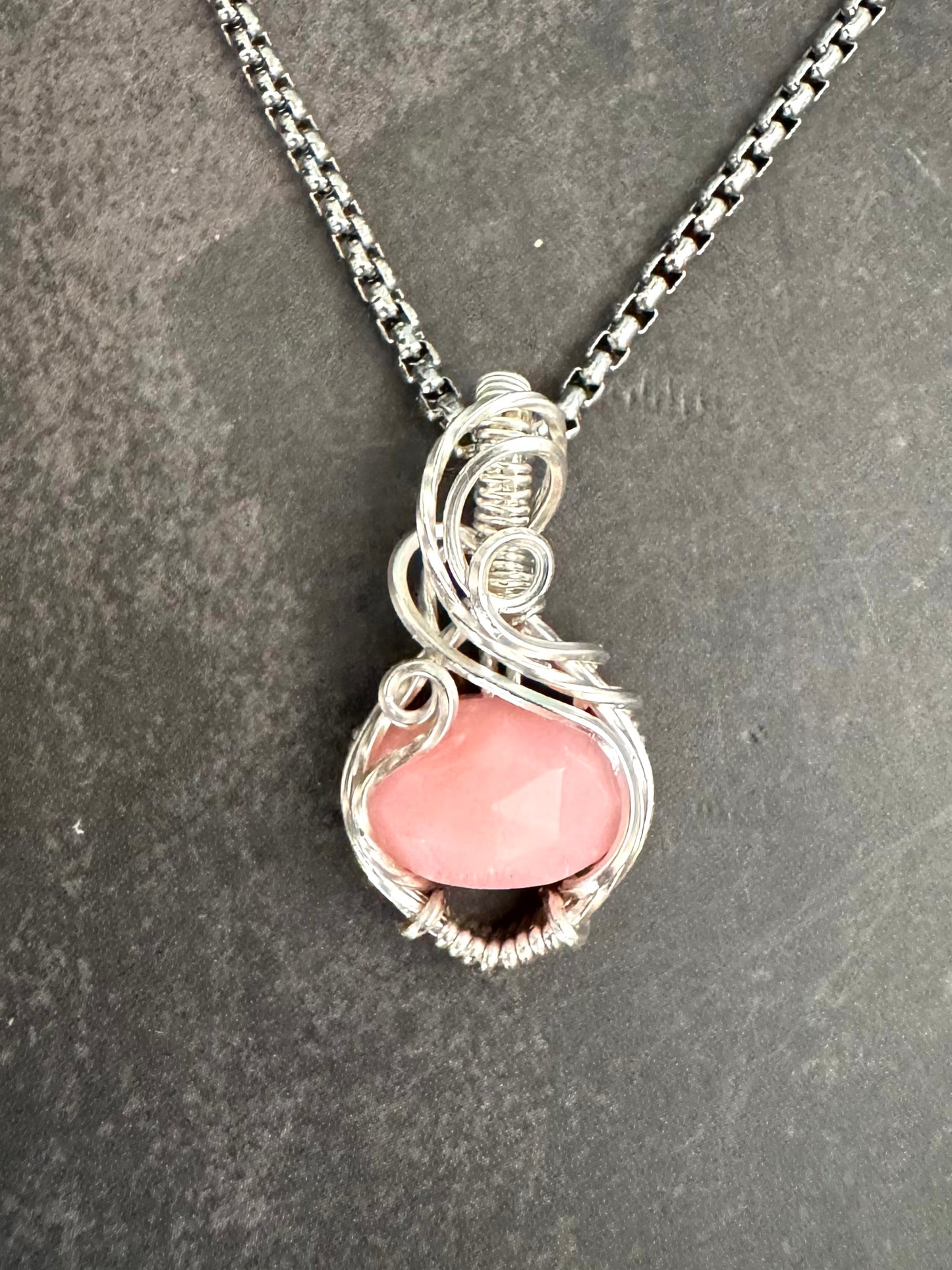 Pink Opal pendant