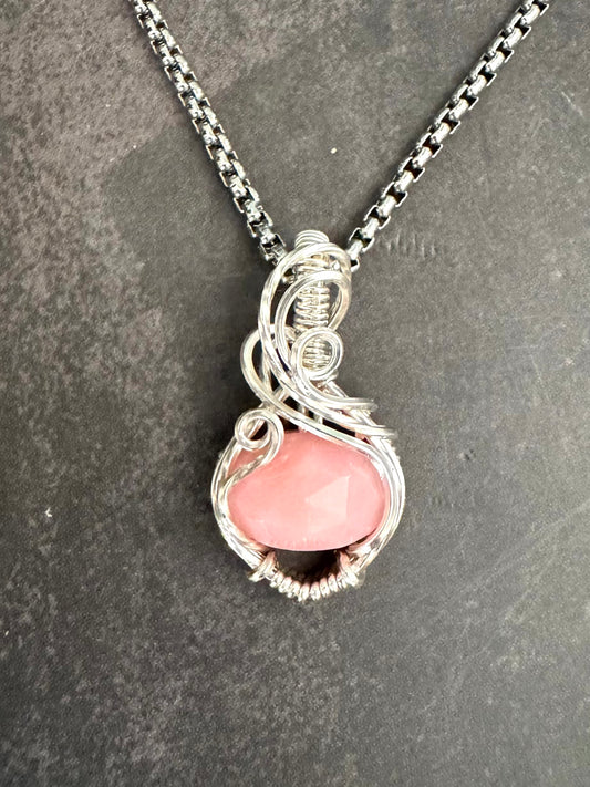 Pink Opal pendant