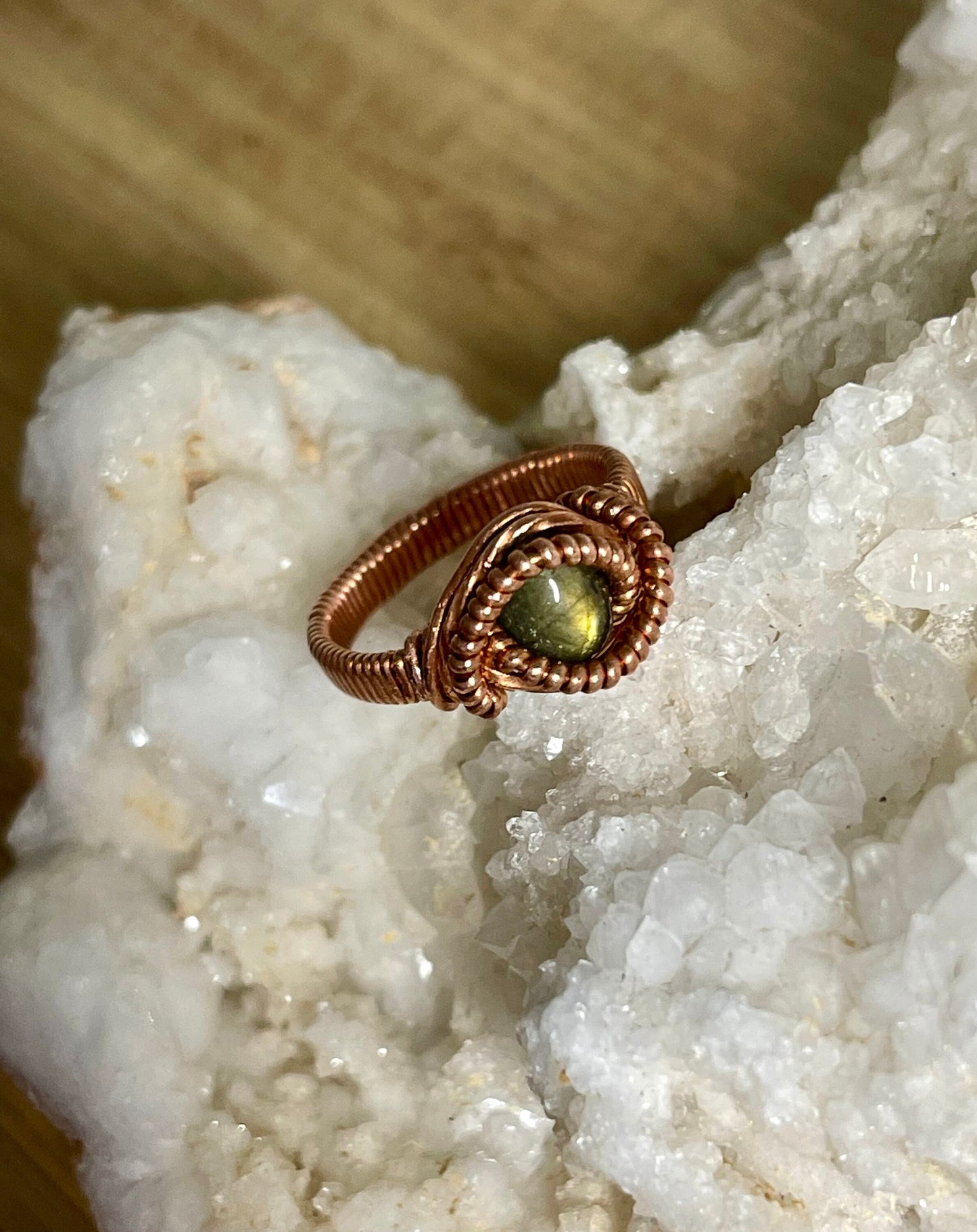 Labradorite Gemstone ring