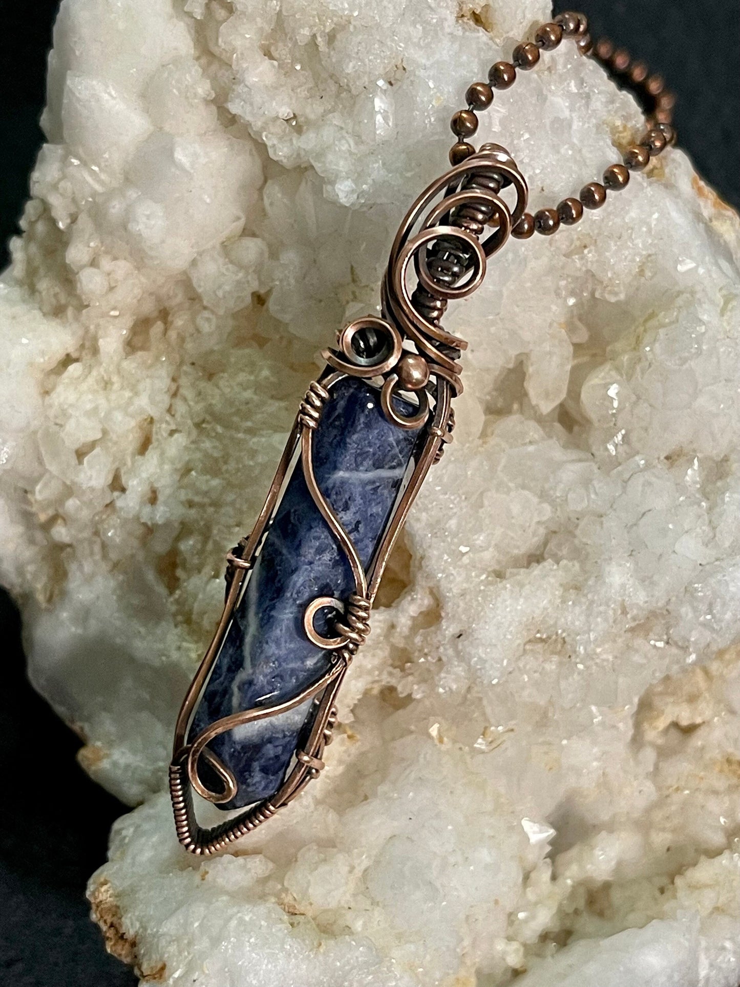 Sodalite pendant necklace