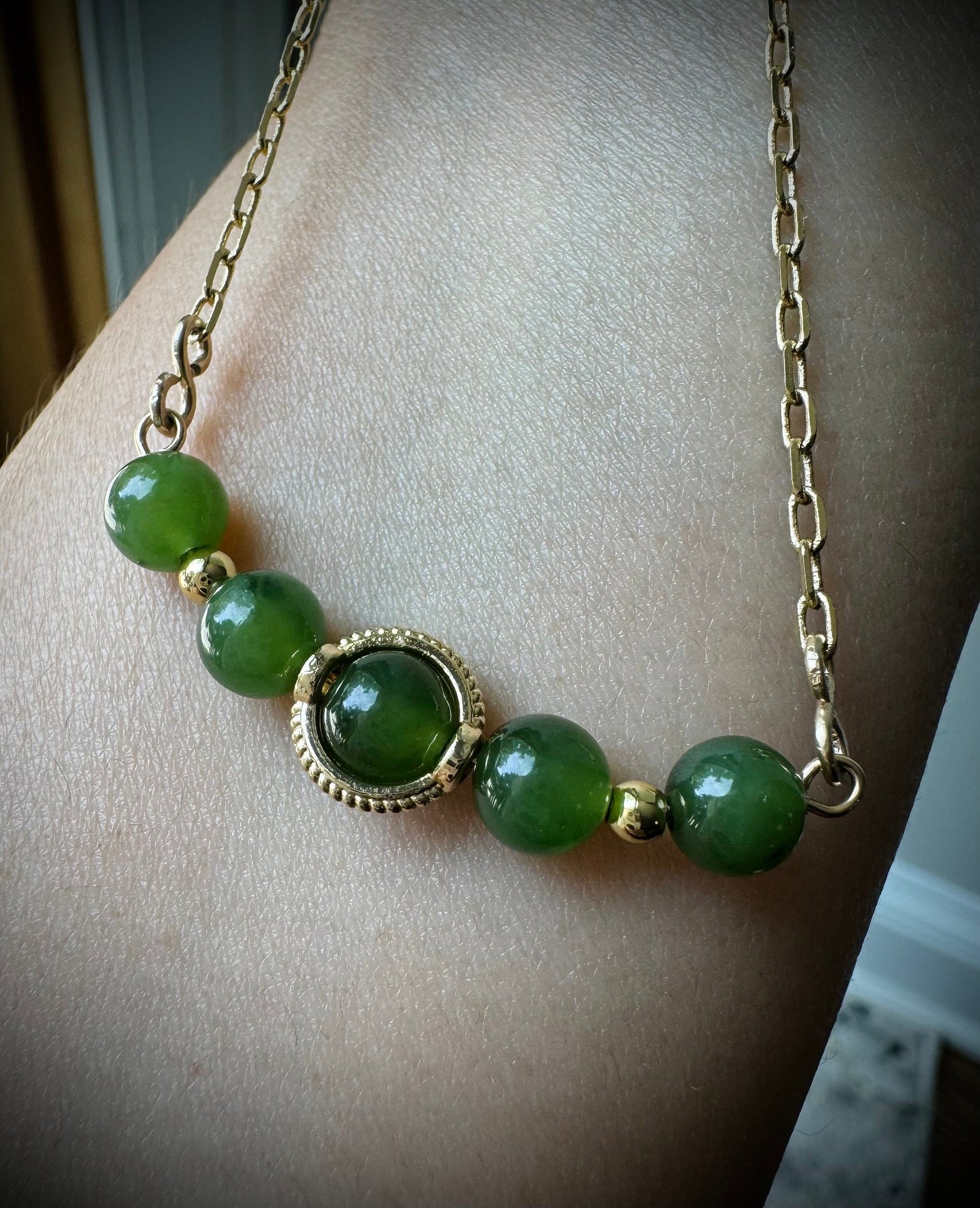 Natural beaded necklace