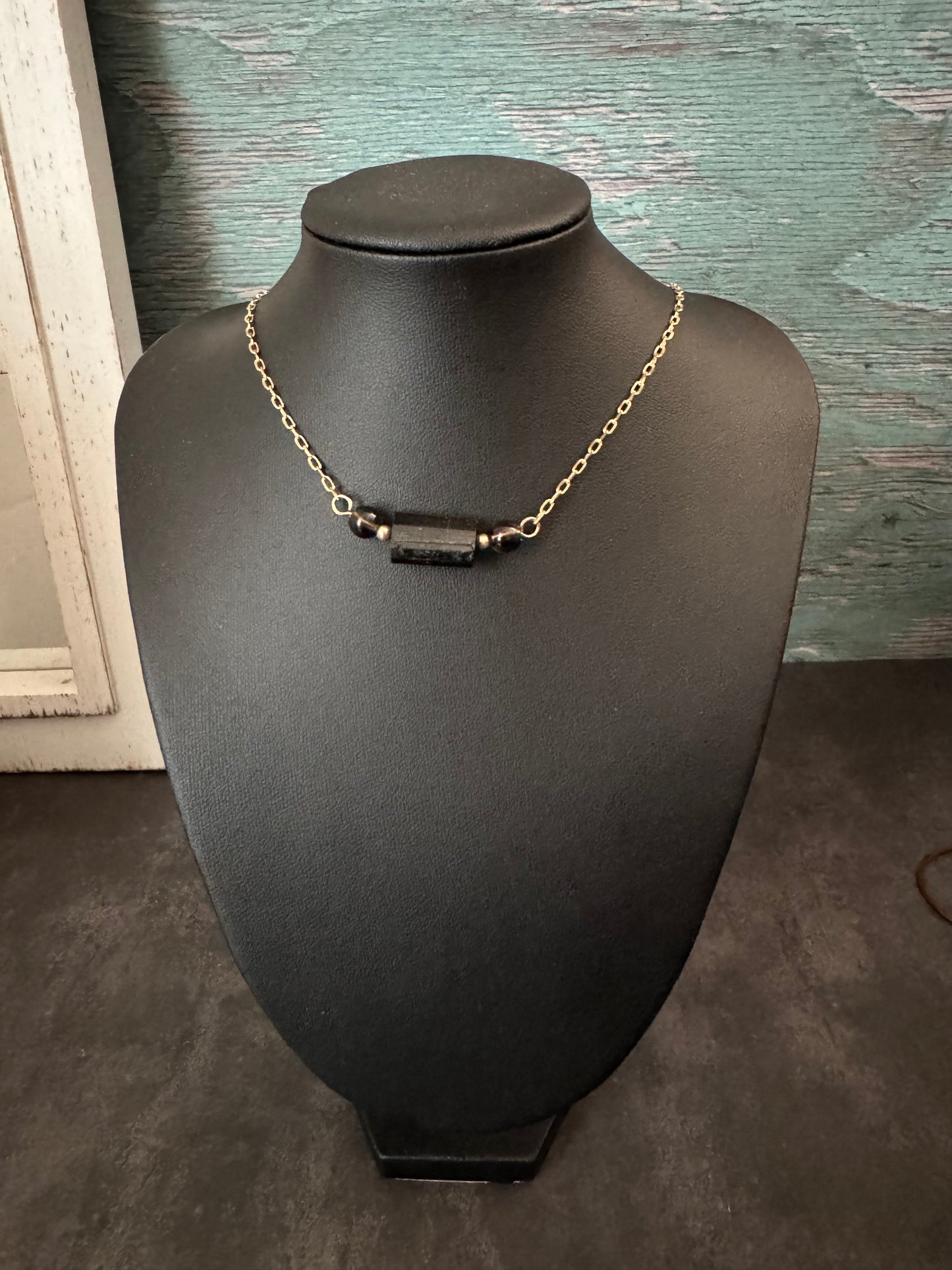Tourmaline and Smoky Quartz necklace