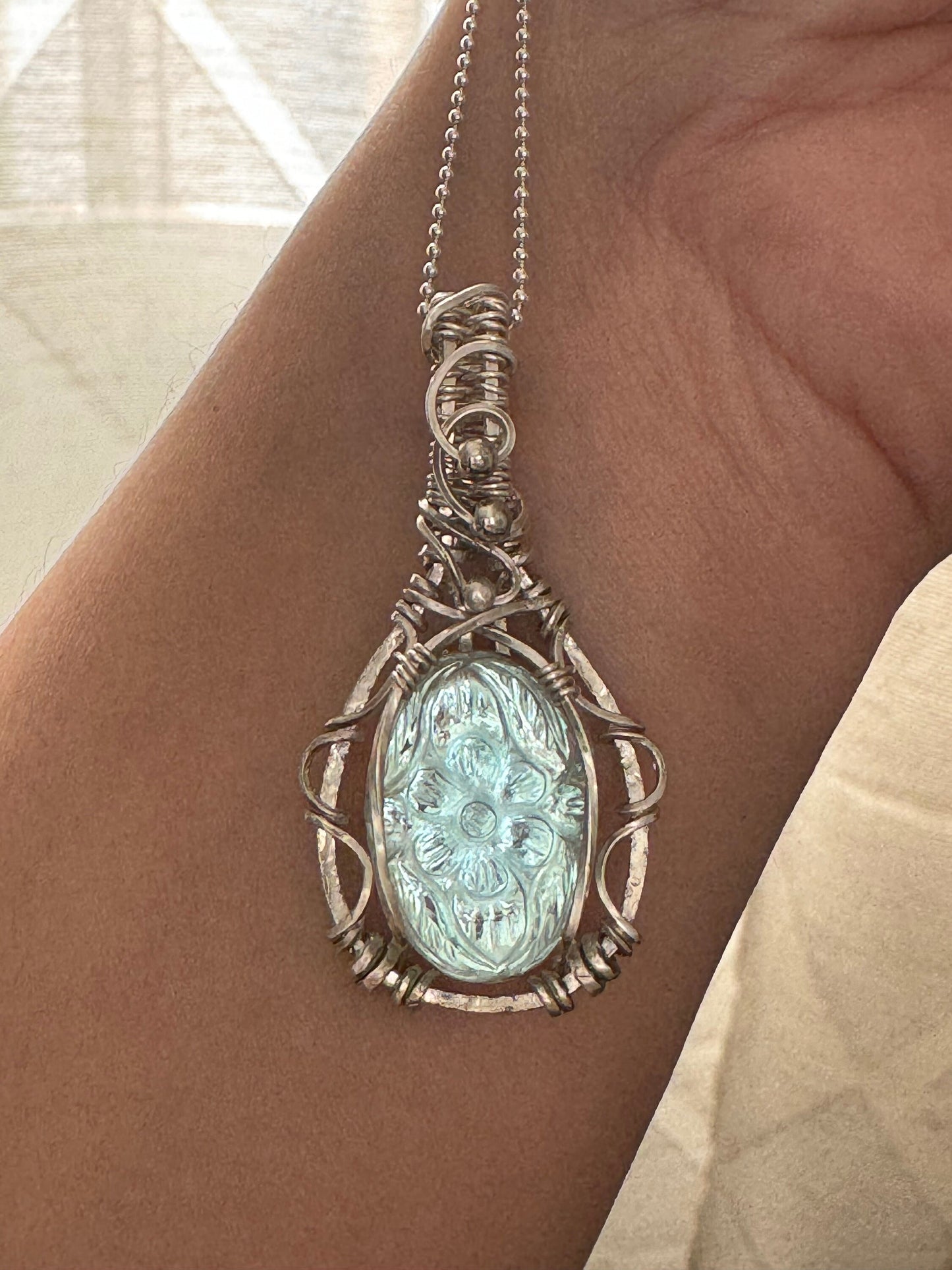 Aurora Opal Pendant necklace