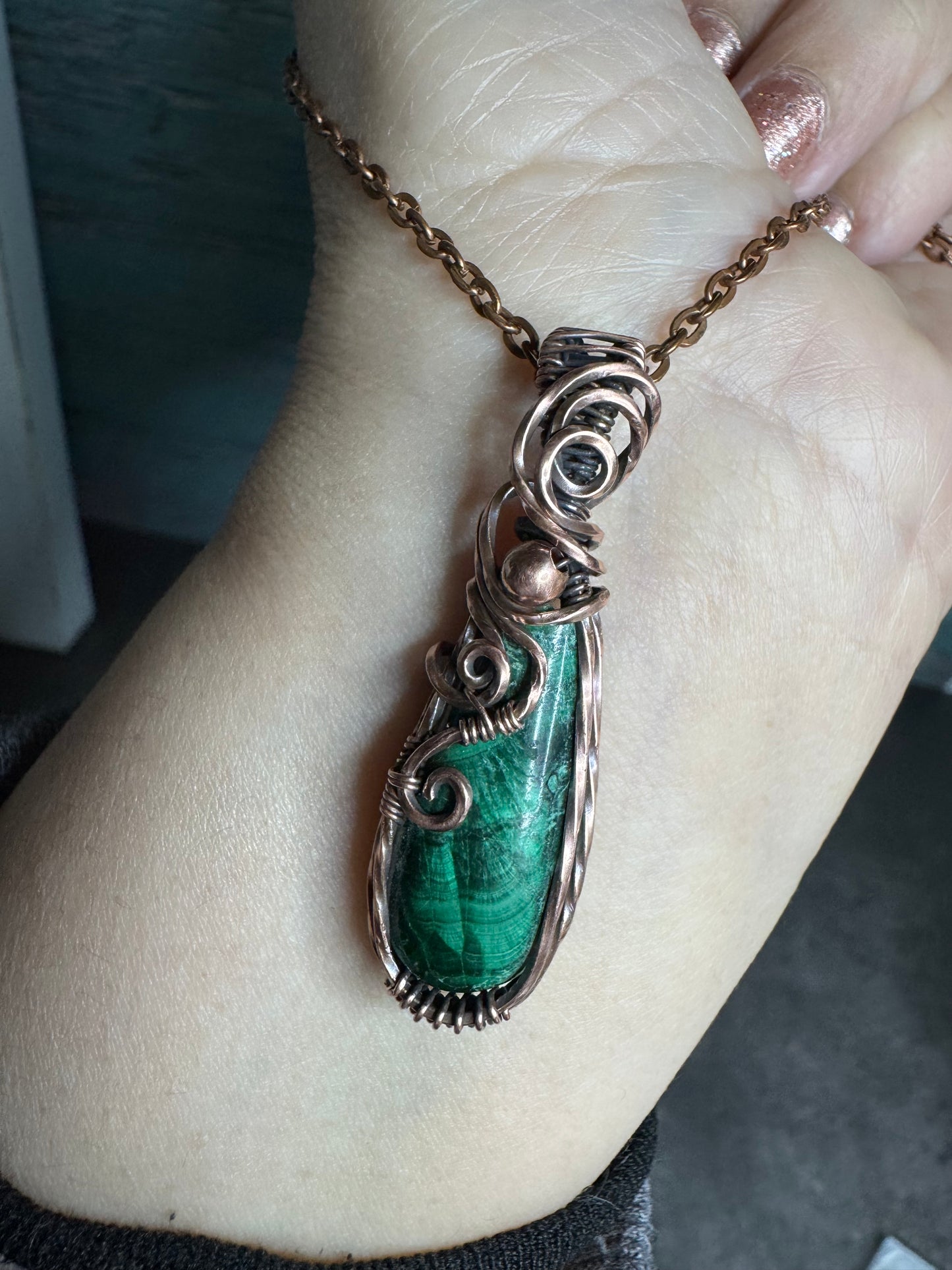 Malachite pendant