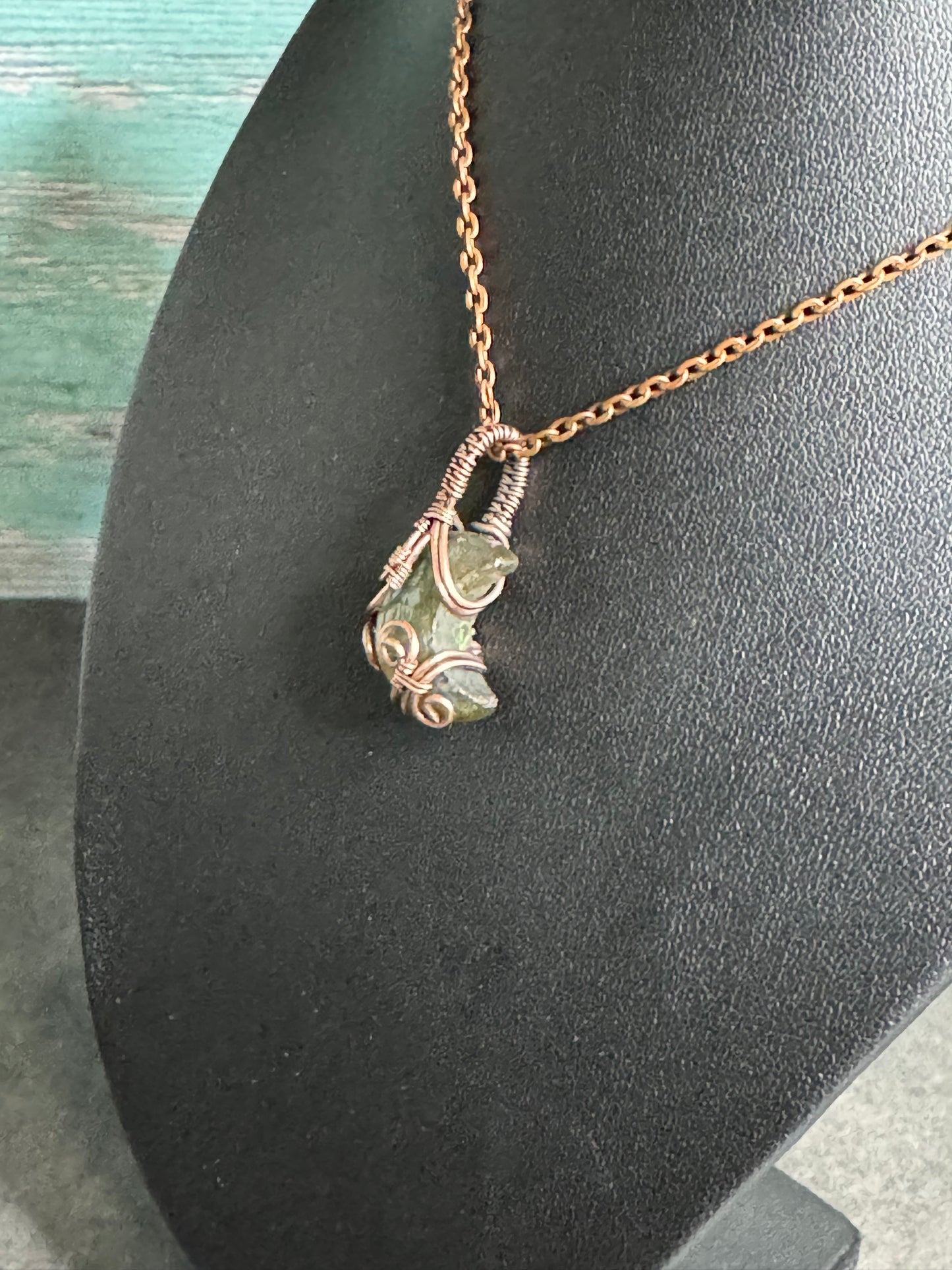 Labradorite moon pendant