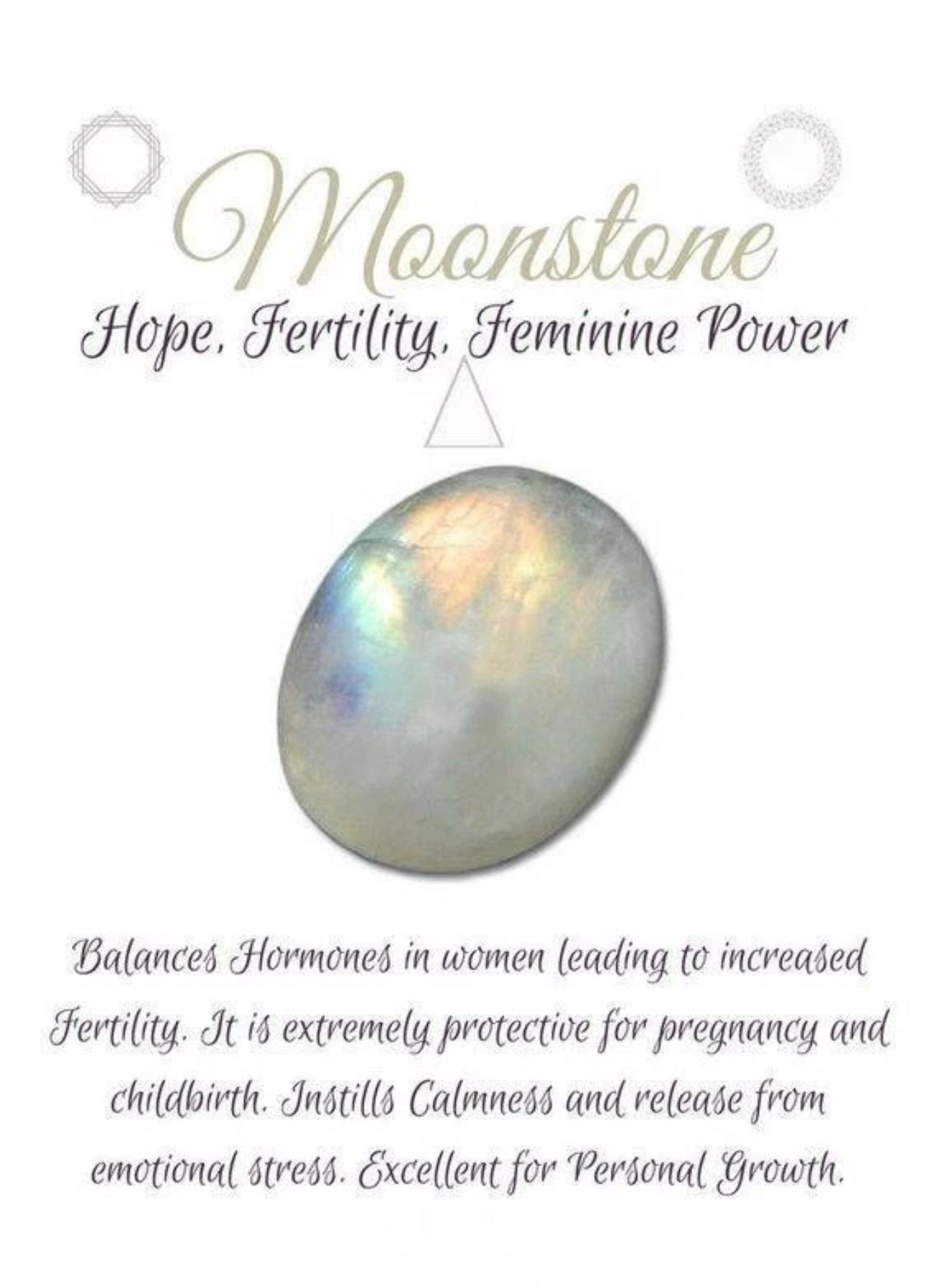Rainbow moonstone pendant