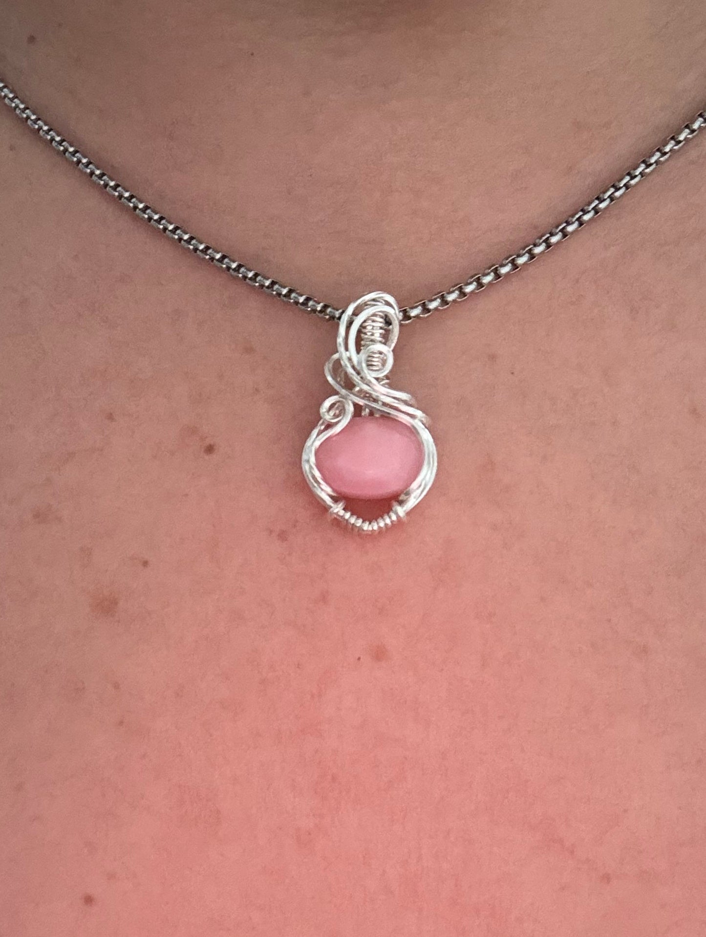 Pink Opal pendant