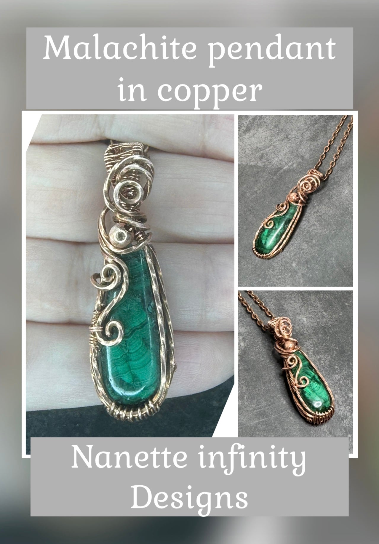 Malachite pendant