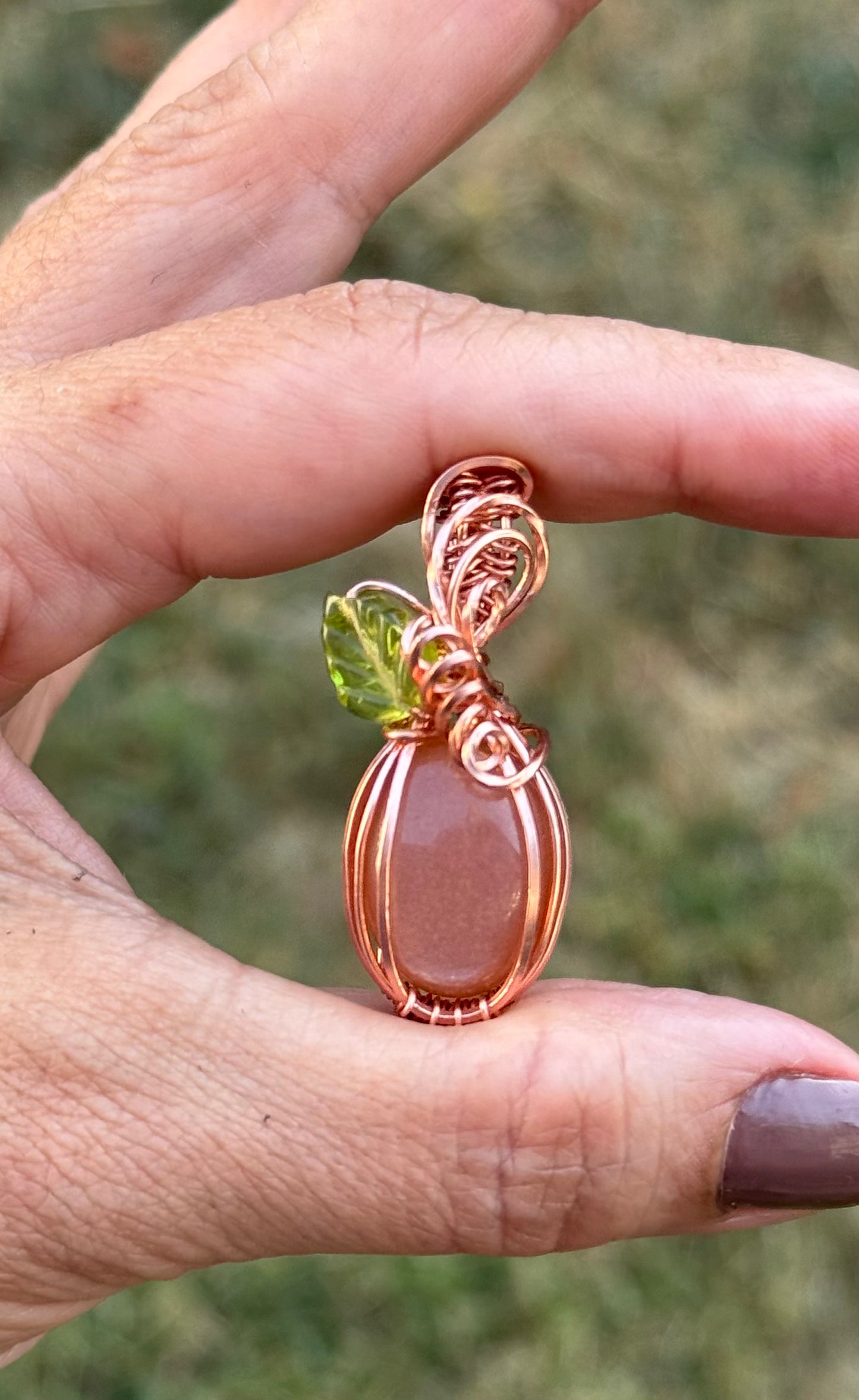 Sunstone Carnelian pendant