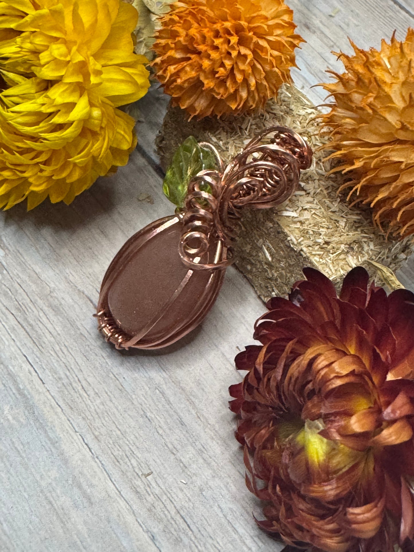Sunstone Carnelian pendant