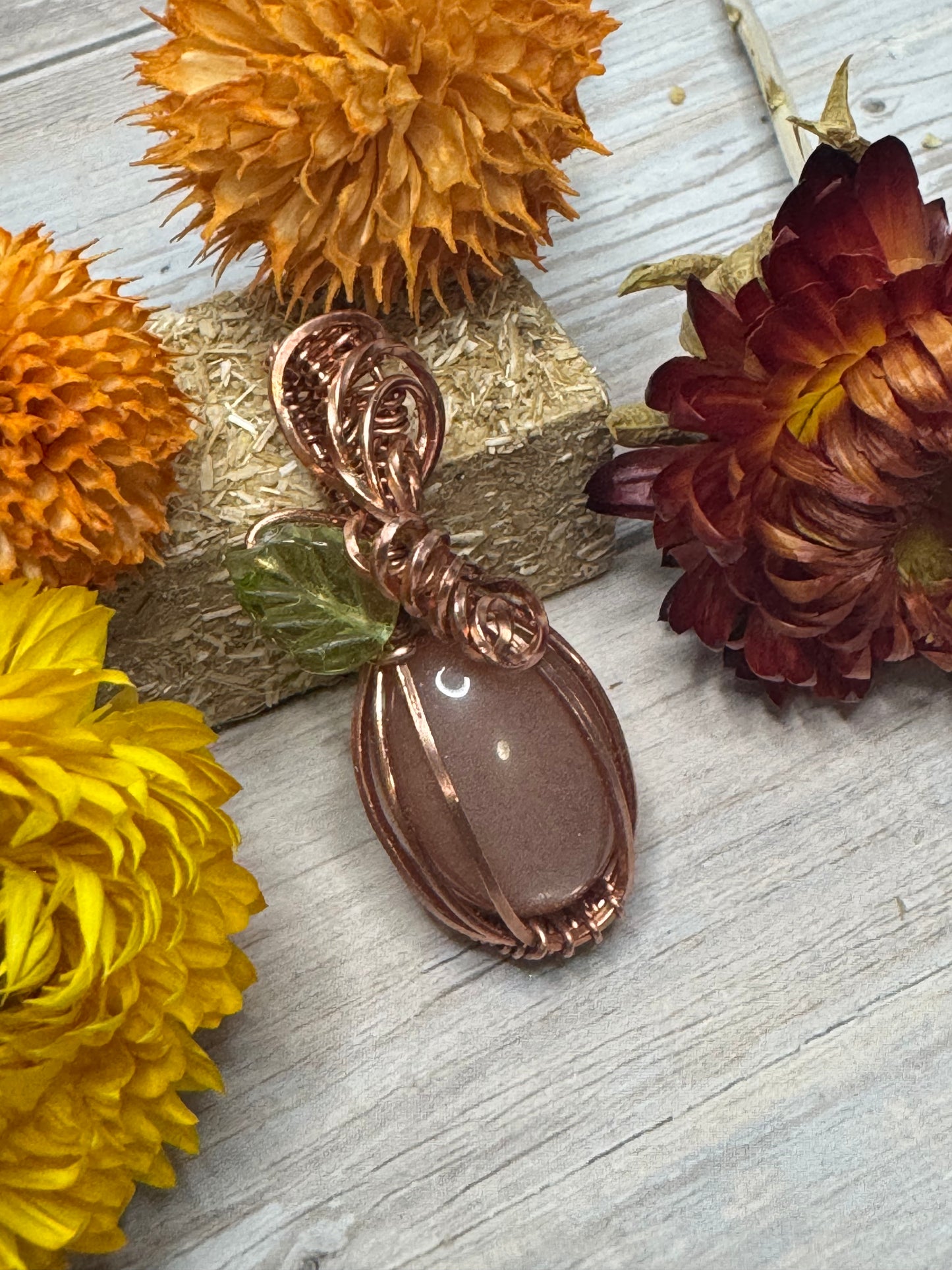 Sunstone Carnelian pendant