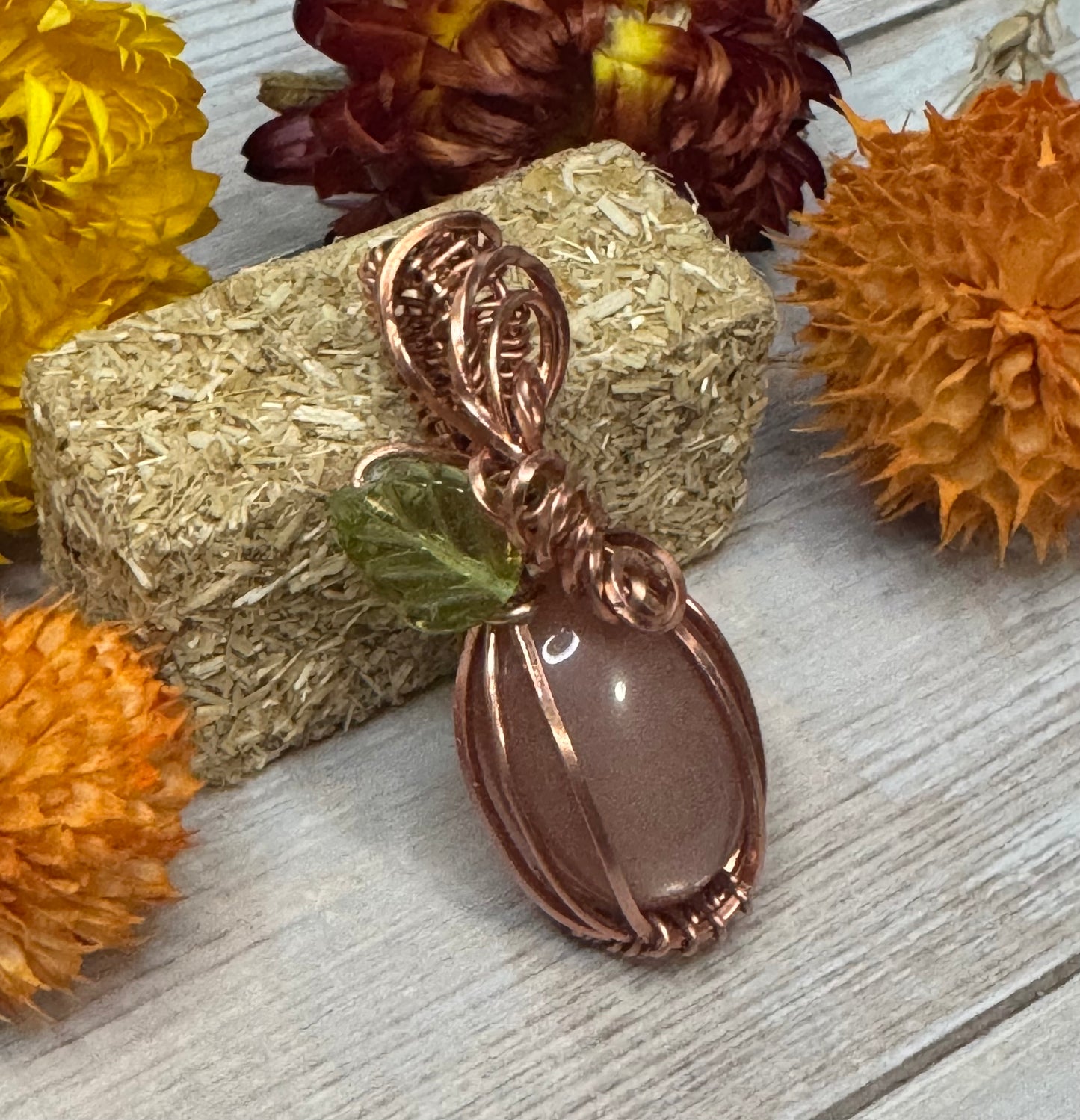 Sunstone Carnelian pendant