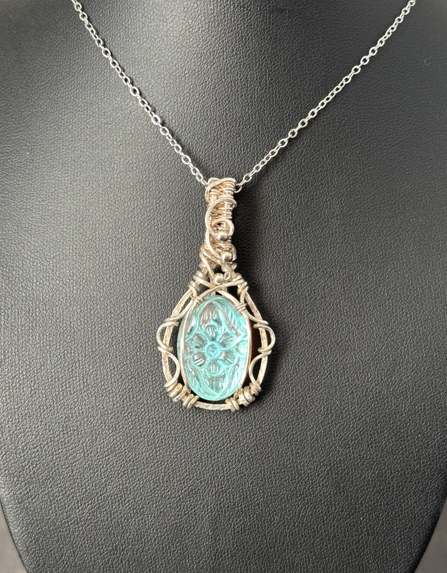 Aurora Opal Pendant necklace