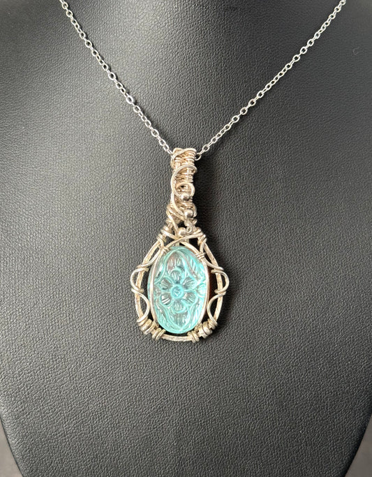 Aurora Opal Pendant necklace
