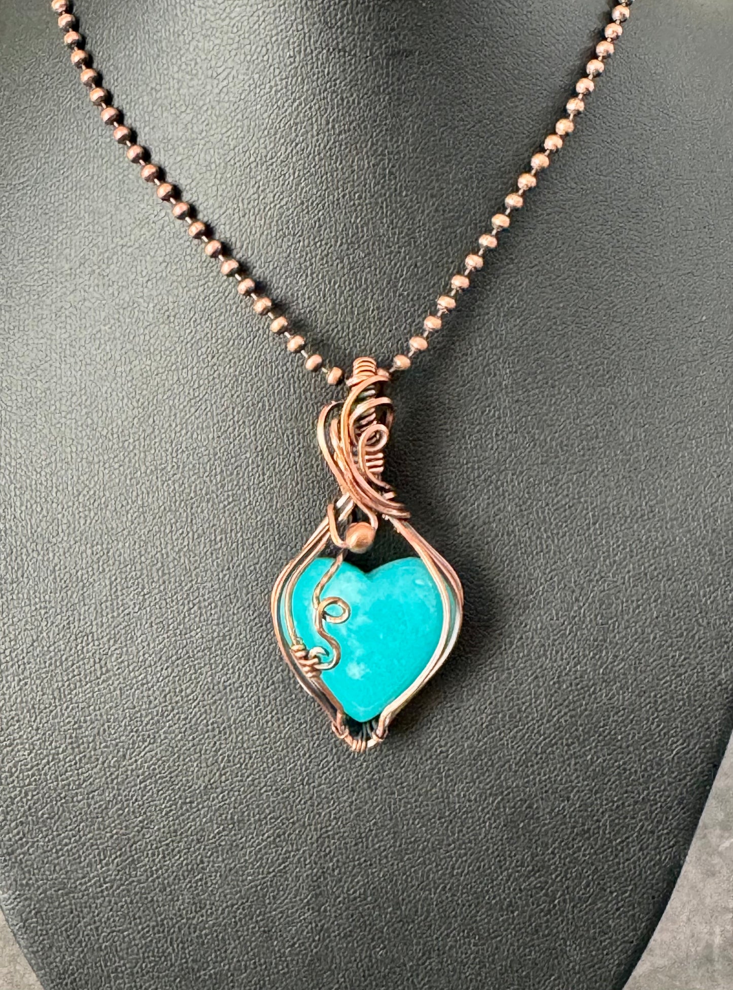 Amazonite pendant necklace
