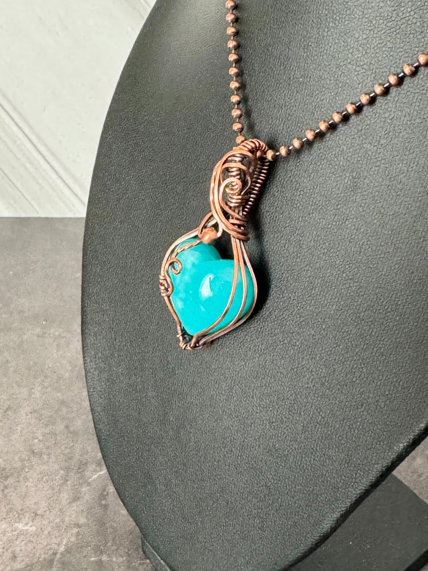 Amazonite pendant necklace