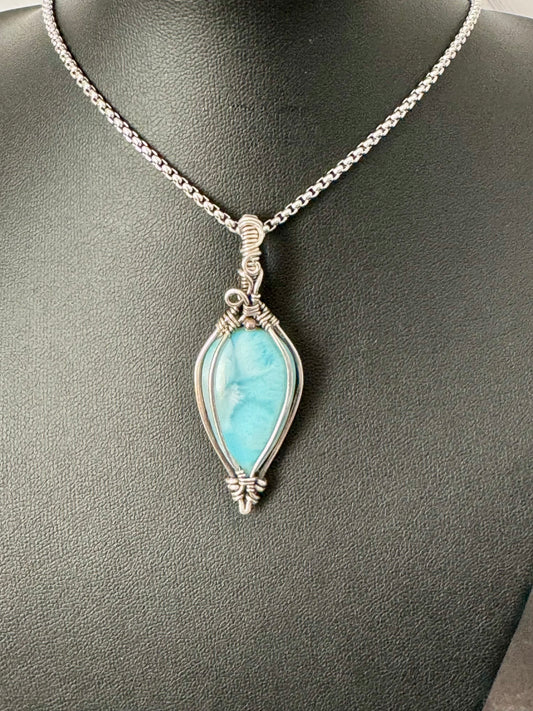 Larimar pendant