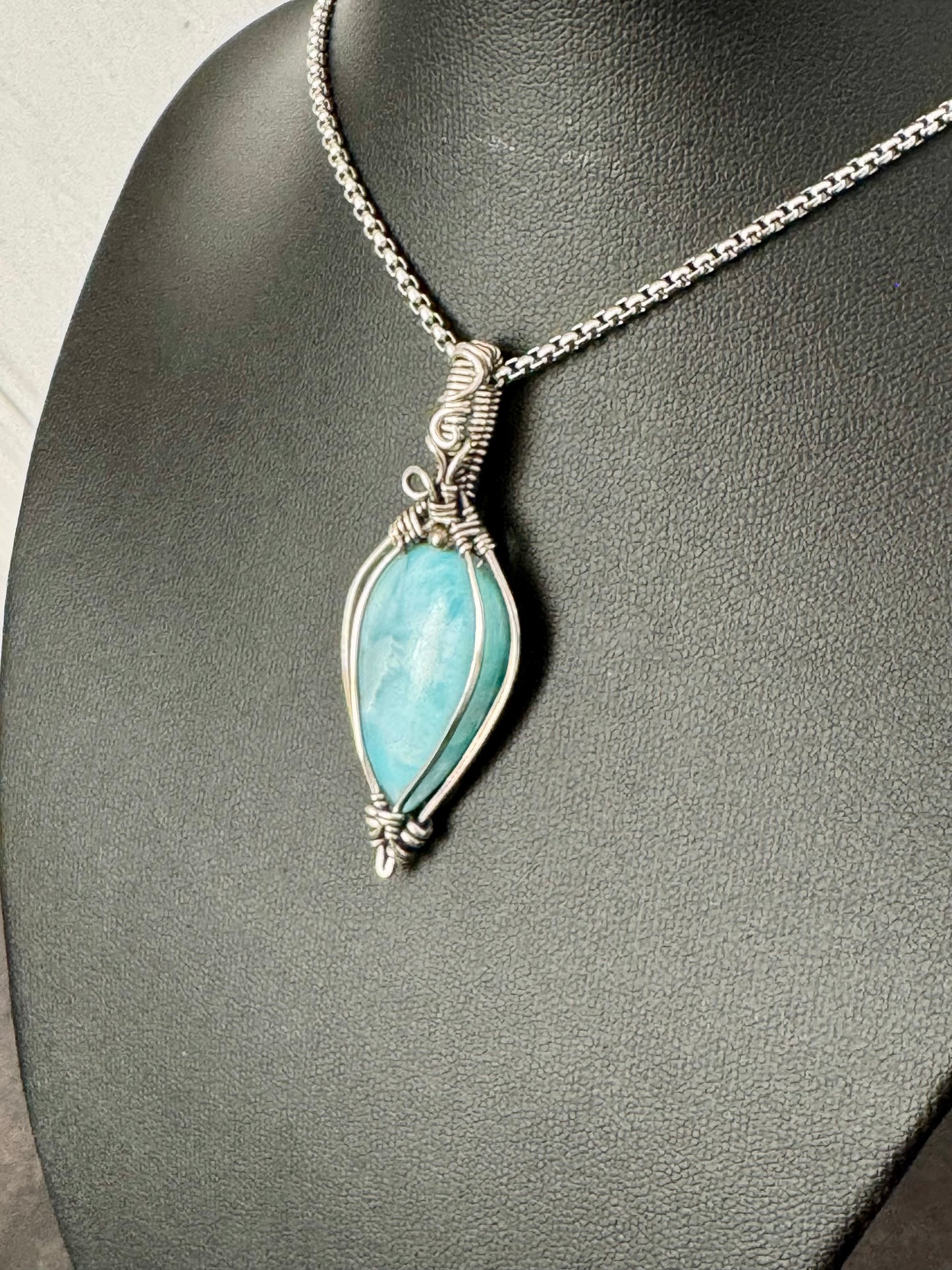 Larimar pendant