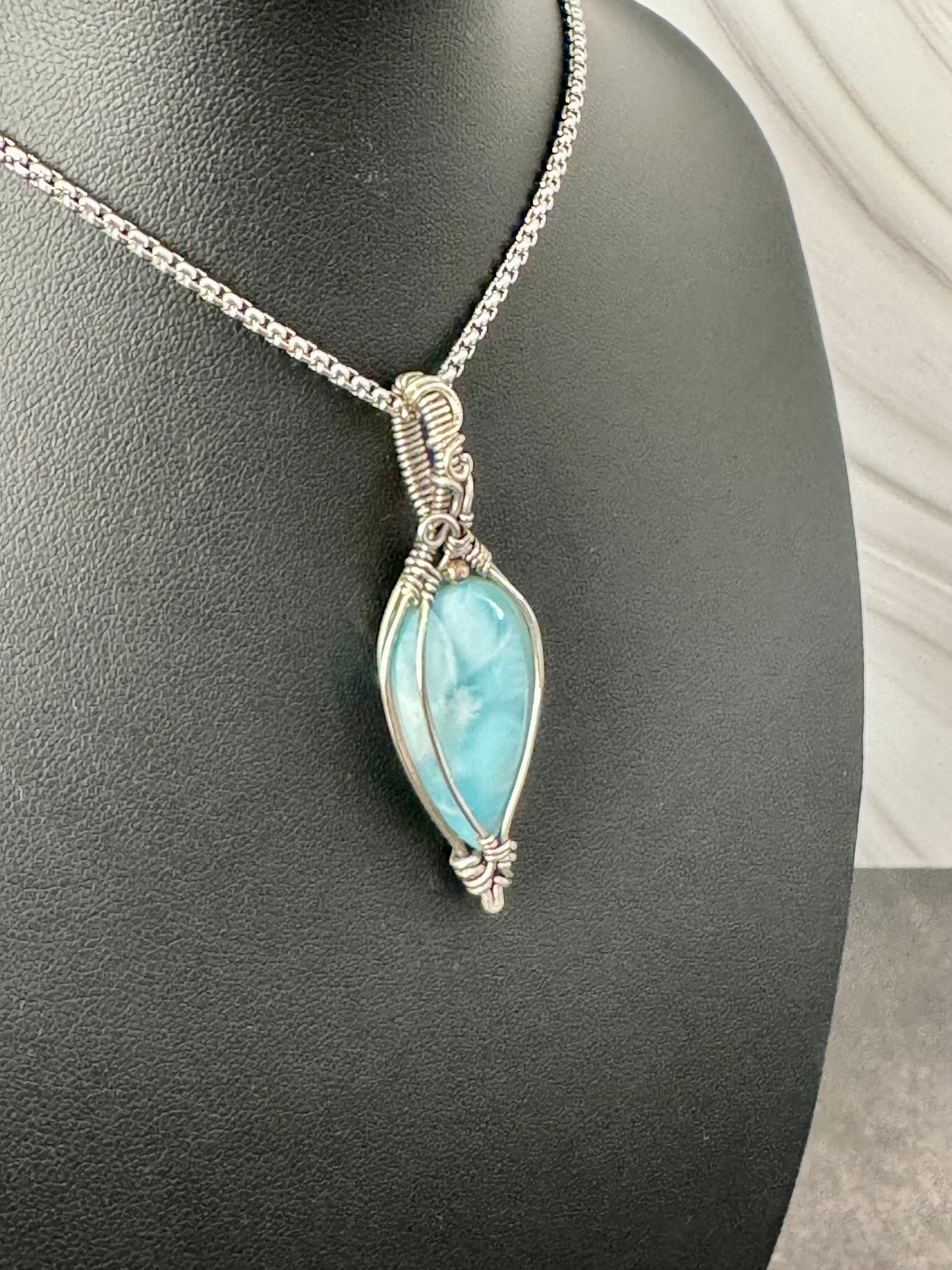 Larimar pendant