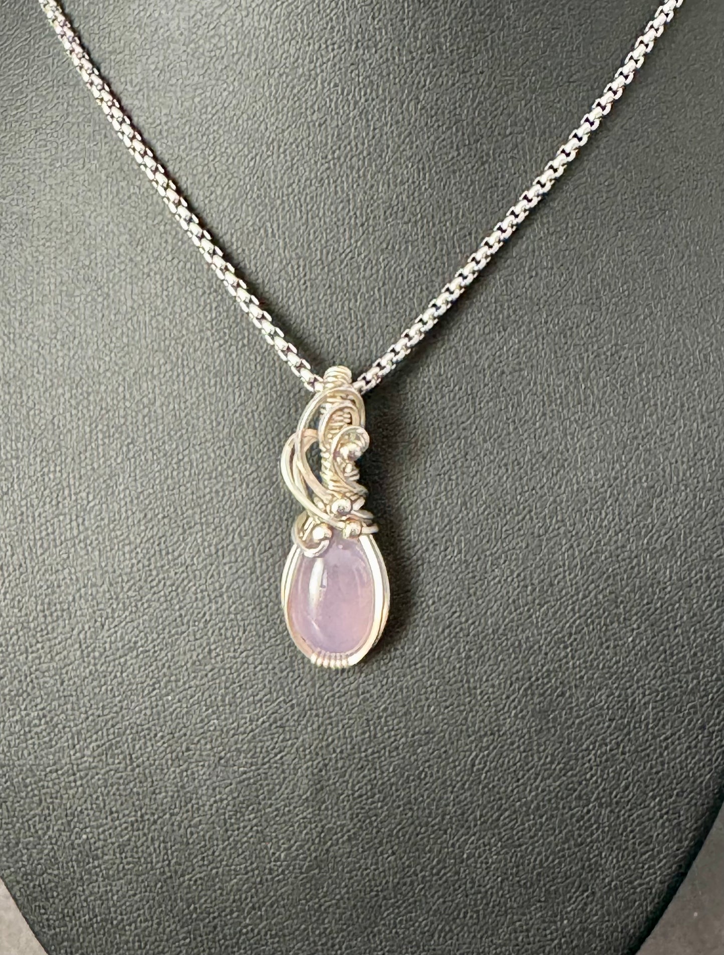 Chalcedony jewelry pendant necklace