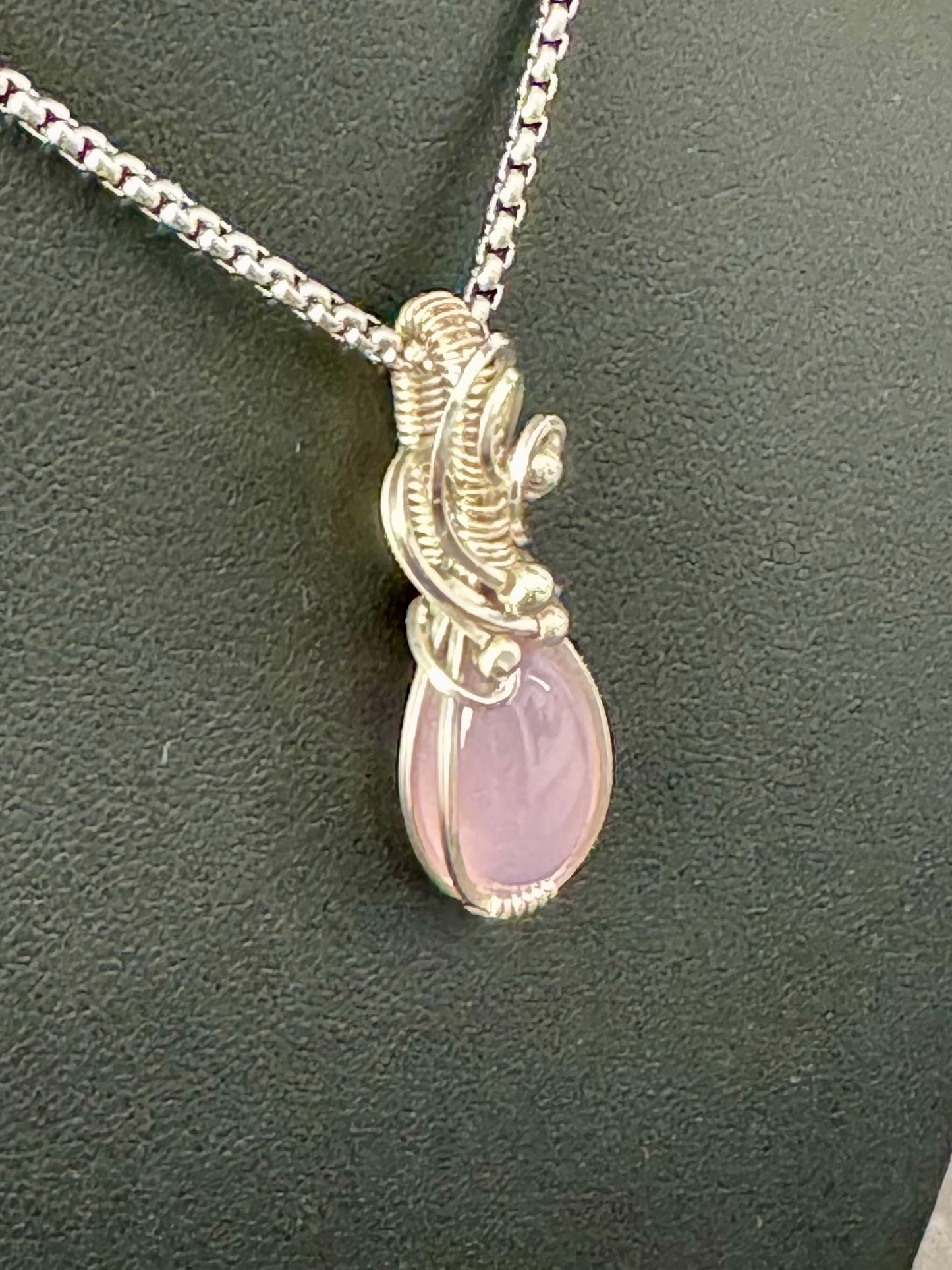 Chalcedony jewelry pendant necklace