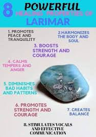 Larimar gemstone jewelry pendant necklace
