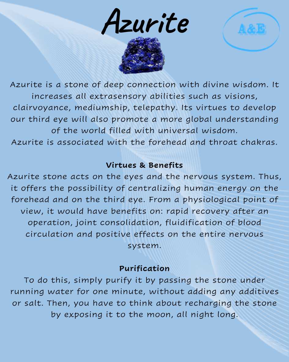 Azurite pendant necklace