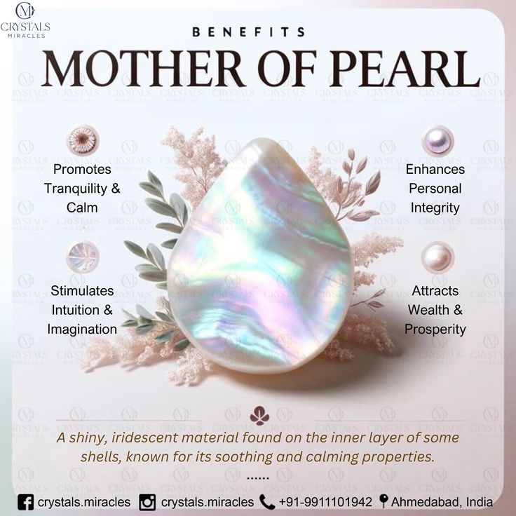 Mother of pearl jewelry pendant necklace