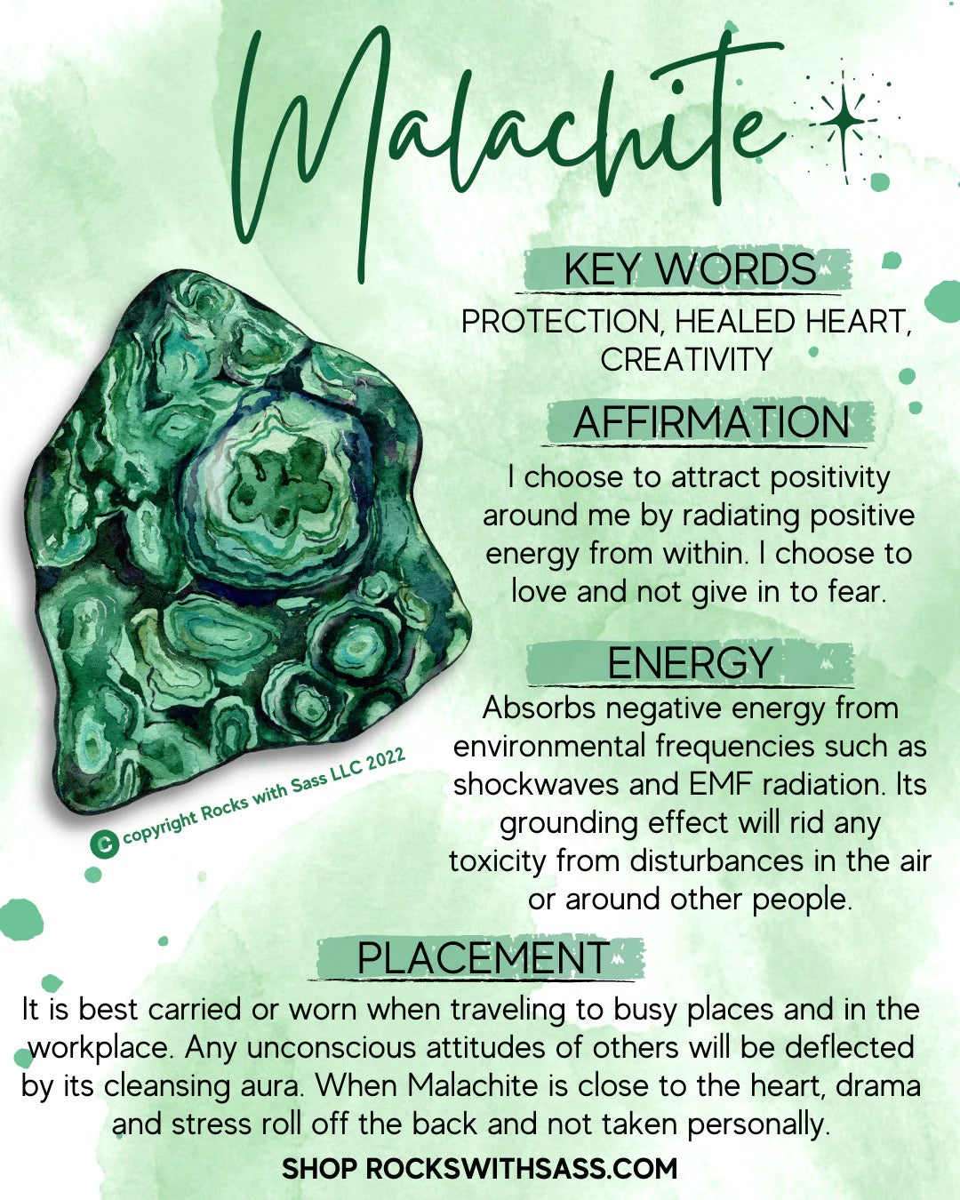 Malachite pendant necklace