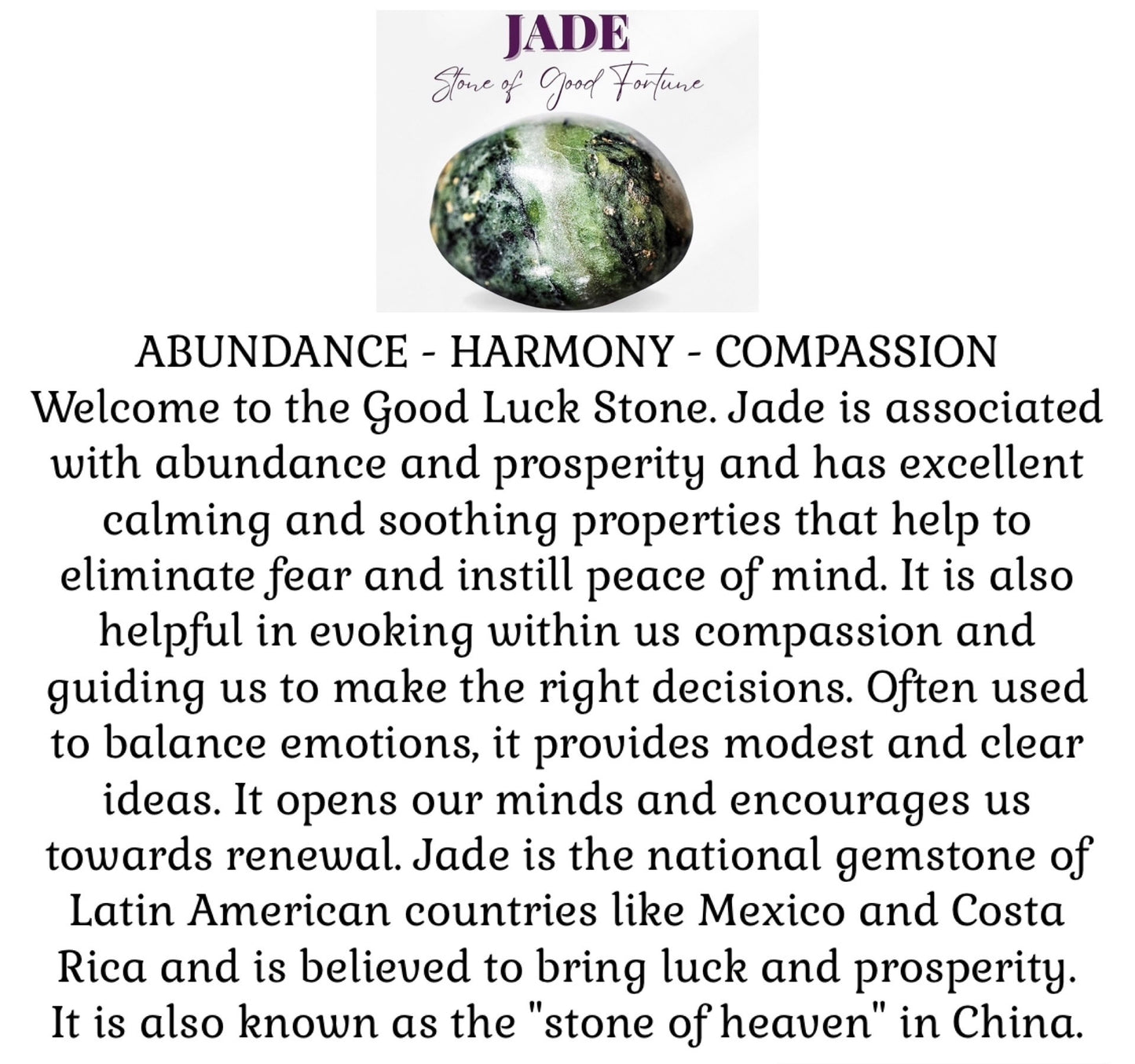 Jade pendant necklace