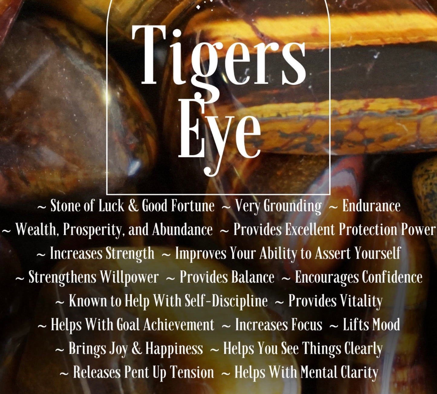Tigers eye gemstone pendant necklace