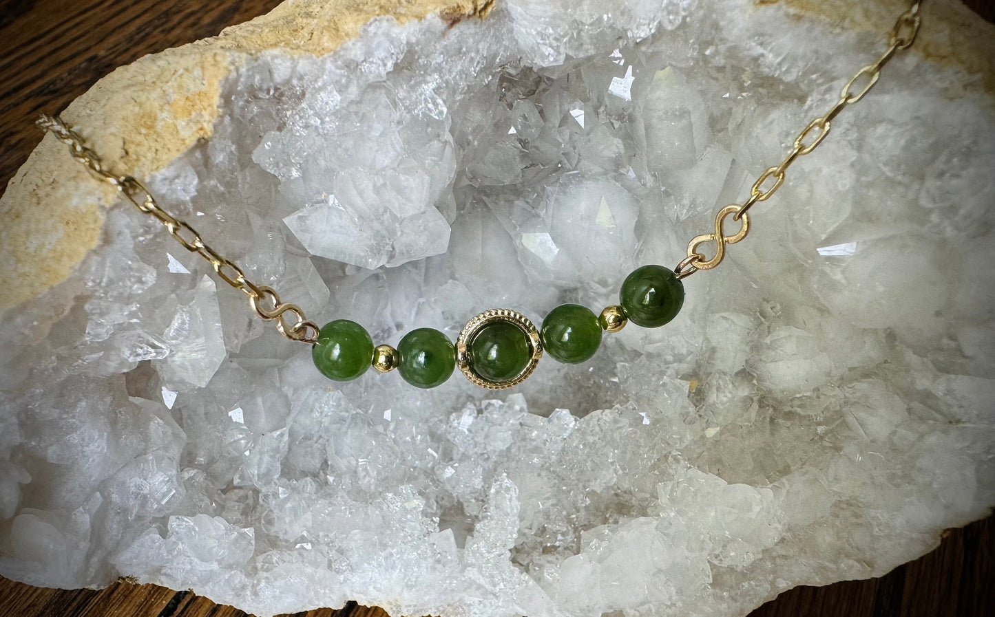 Natural beaded necklace