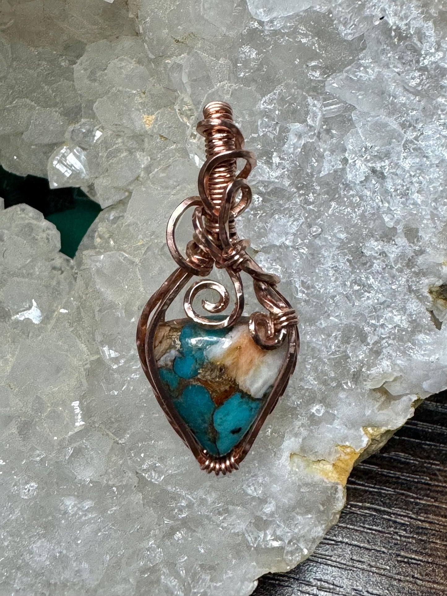 Spiny Turquoise pendant necklace