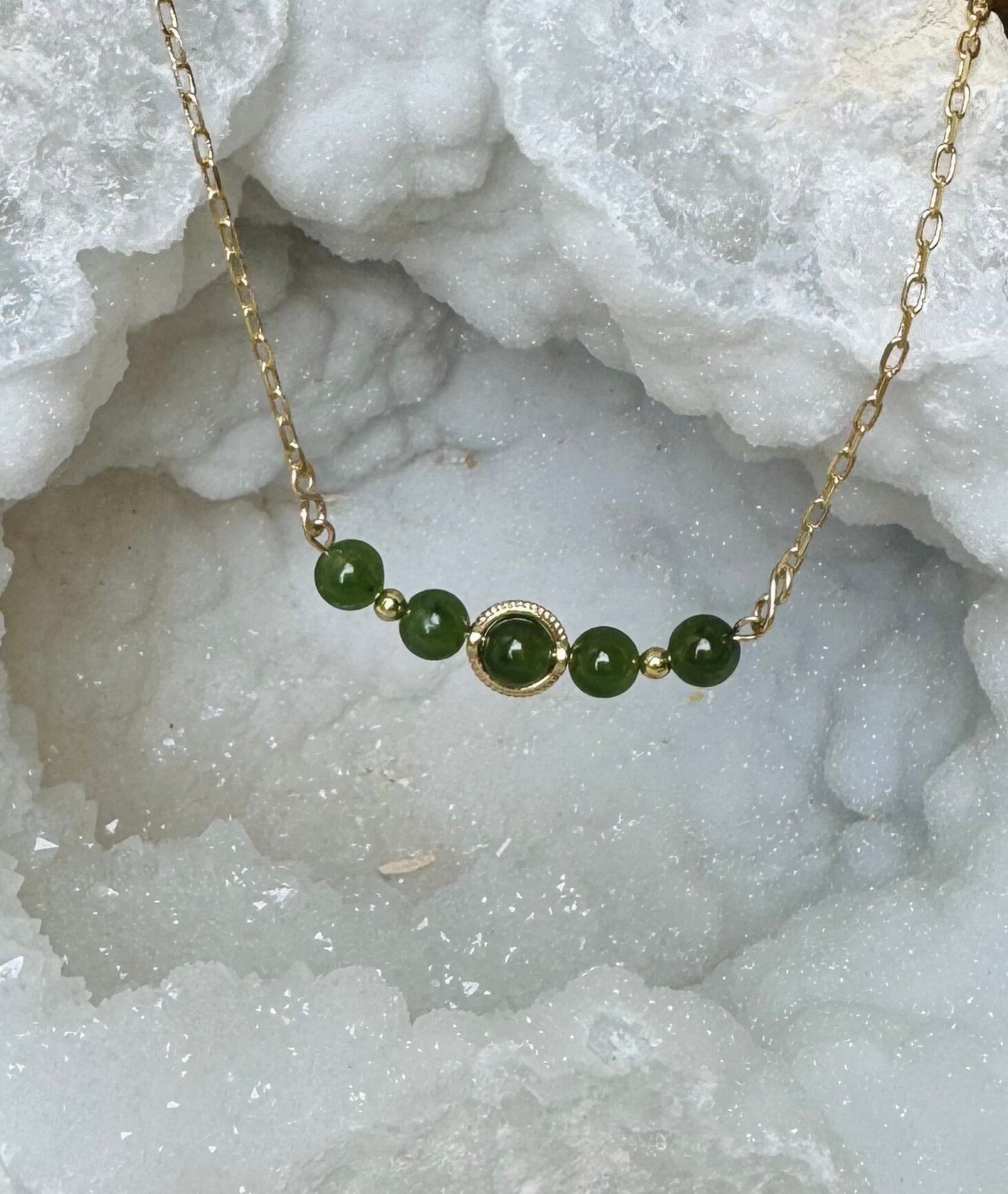 Natural beaded necklace
