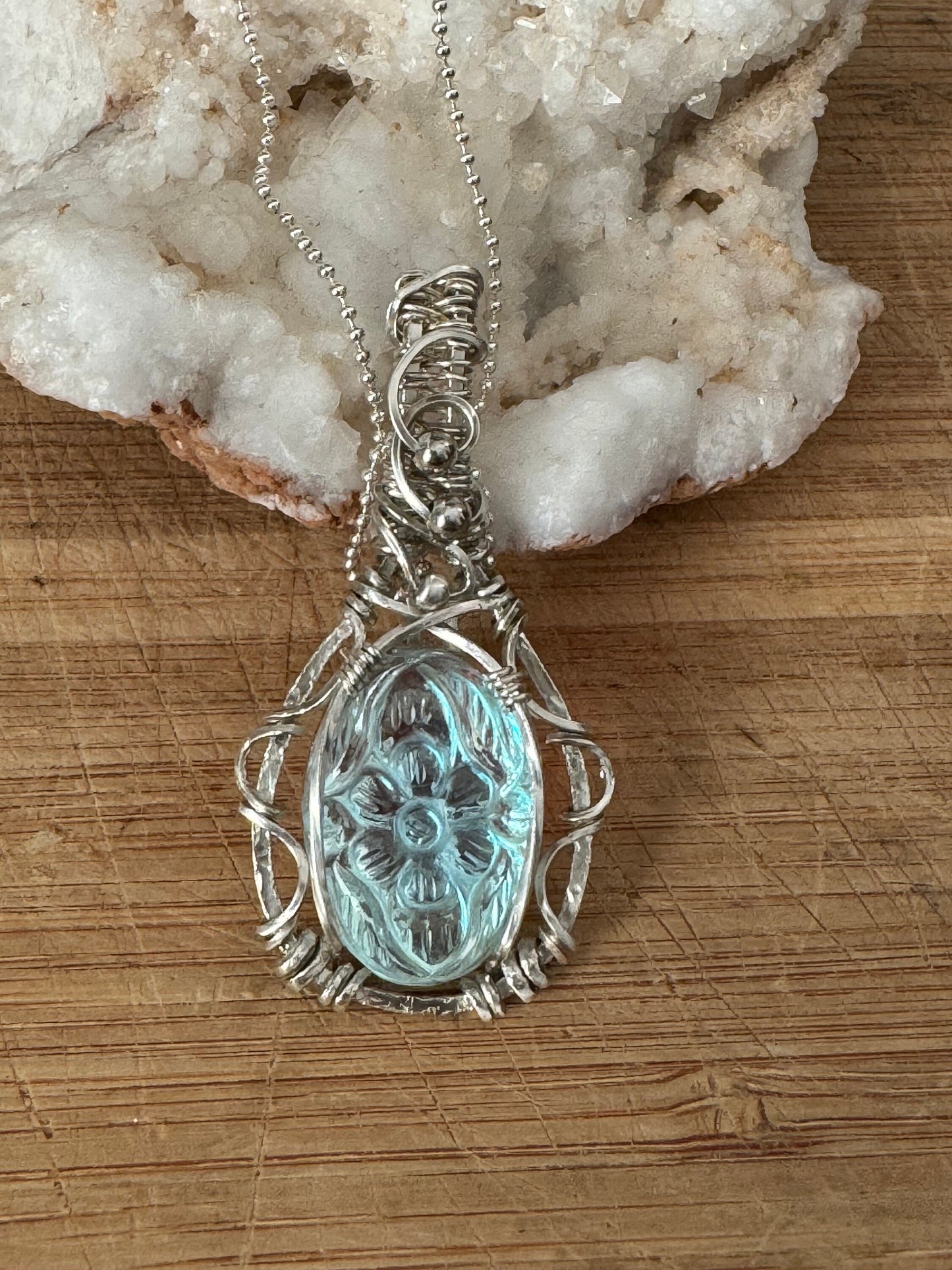 Aurora Opal Pendant necklace