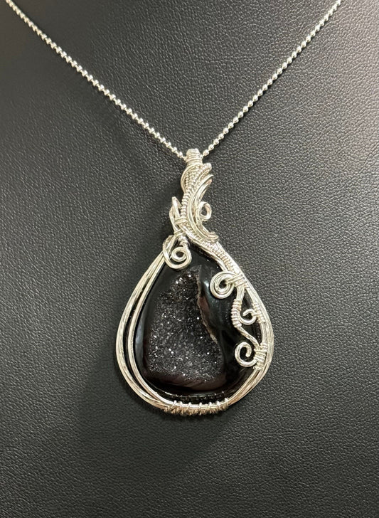 Black Onyx pendant necklace