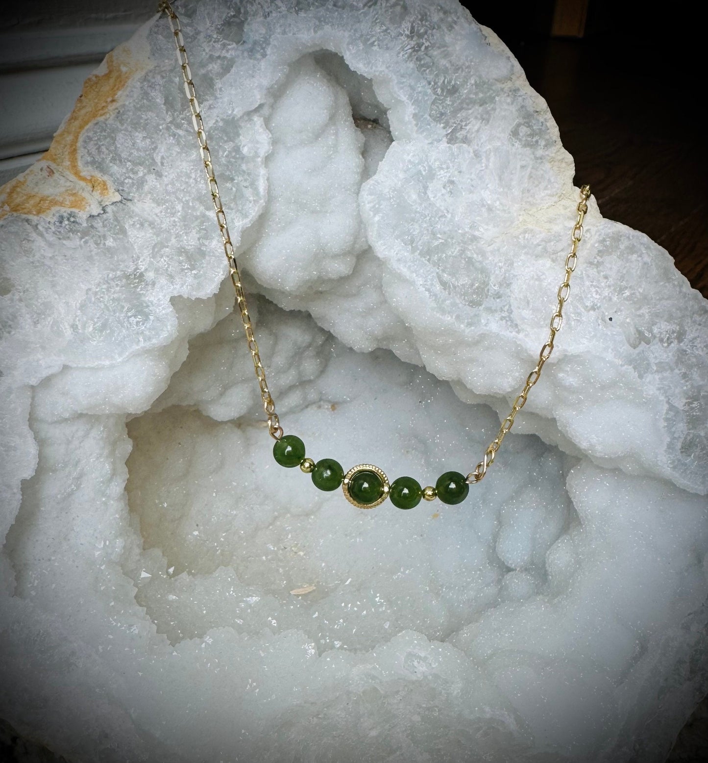 Natural beaded necklace