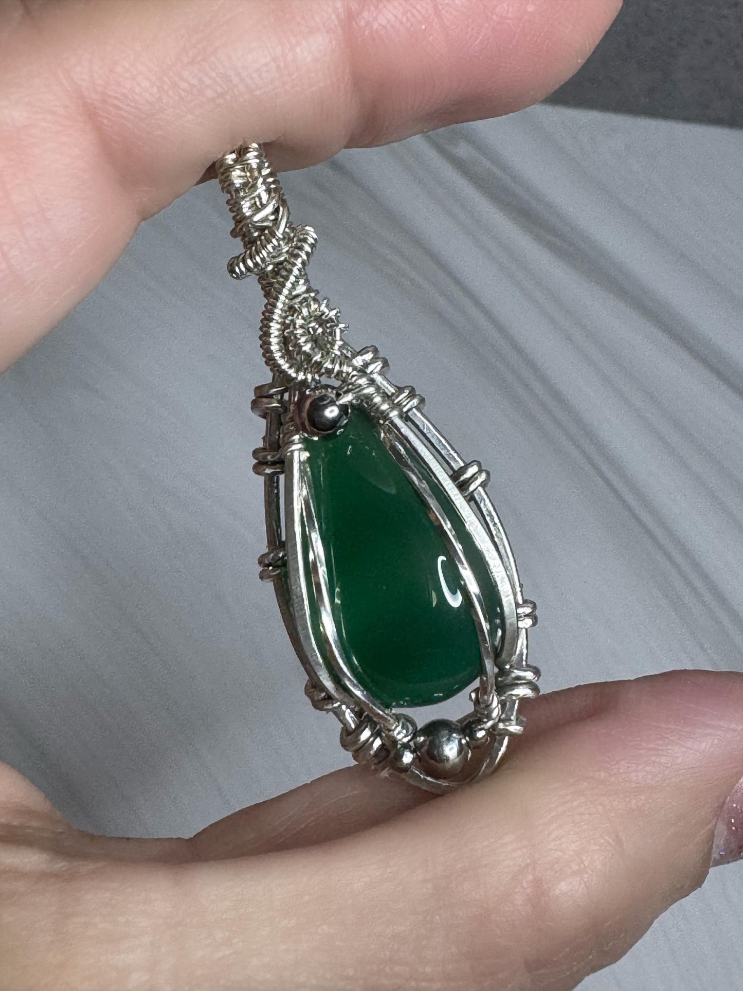 Onyx Gemstone pendant necklace